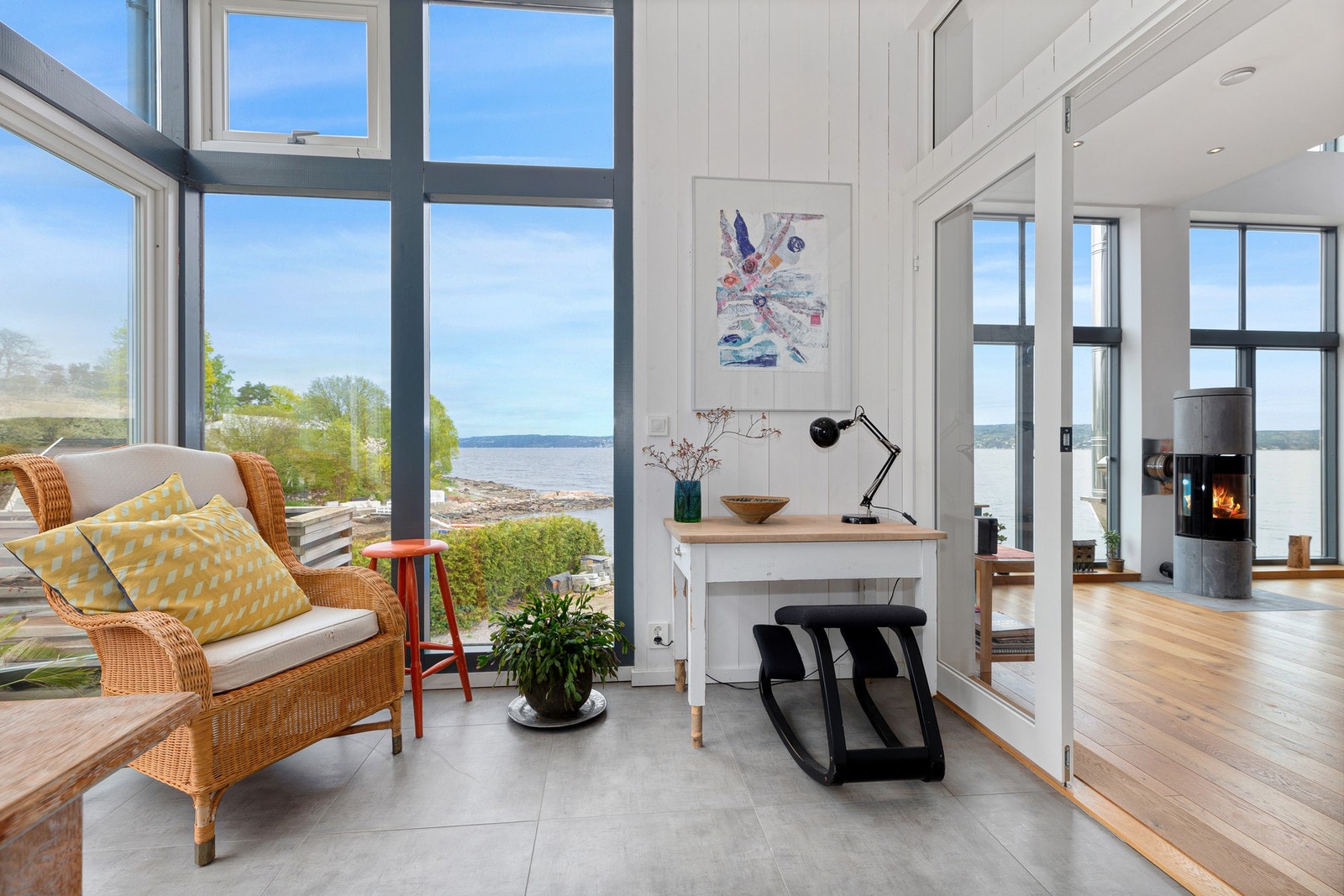 Vinterhage med adkomst ut til terrasse mot nordvest Galleribilde