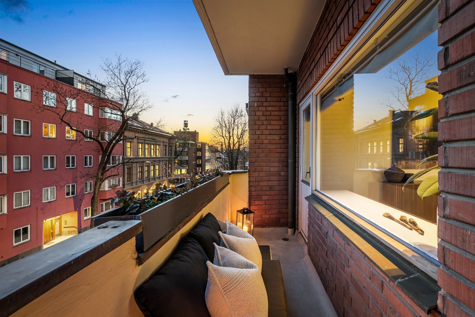 Svært gode solforhold også på denne balkongen. Galleribilde