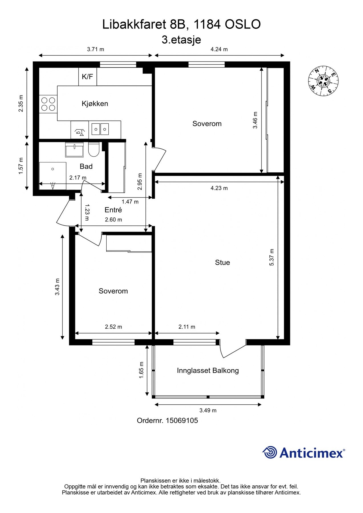 Plantegning | 3. etasje Galleribilde