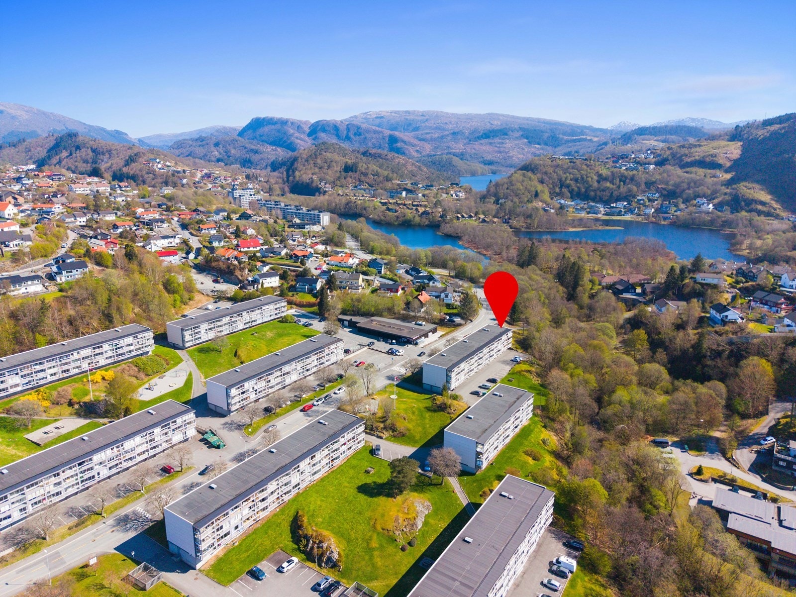 Oversikt over nabolaget. Galleribilde