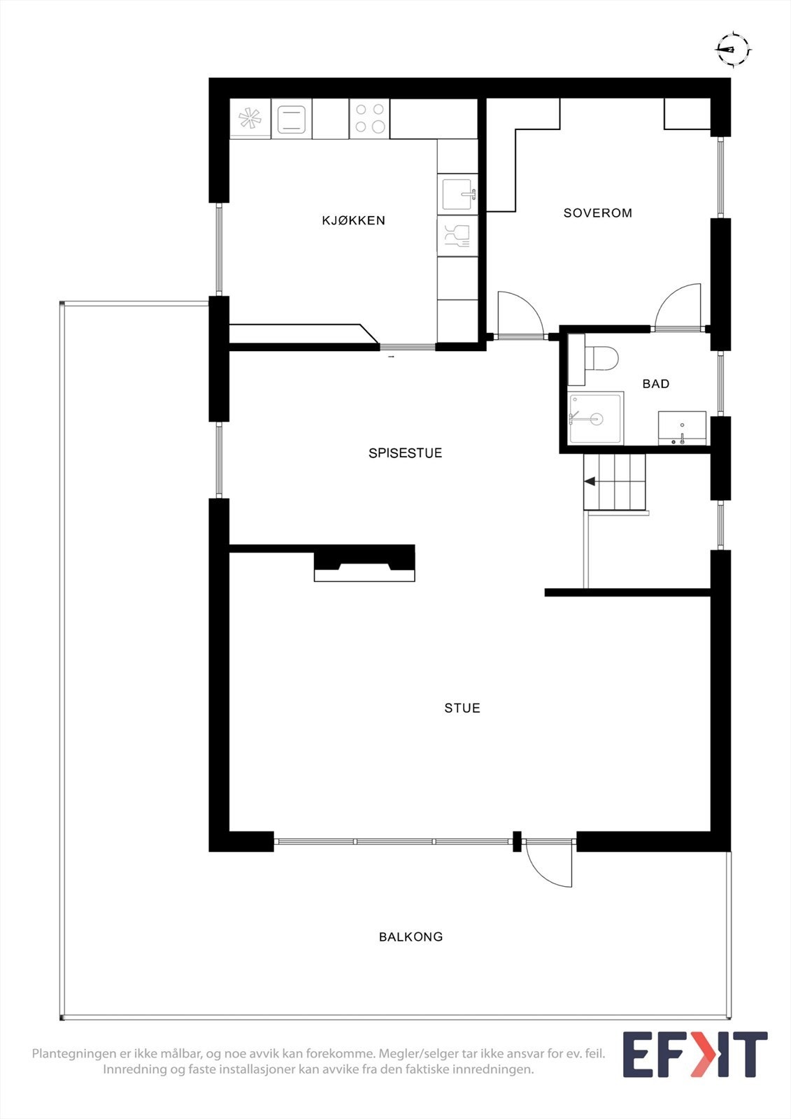 Planløsning 1. etasje Galleribilde