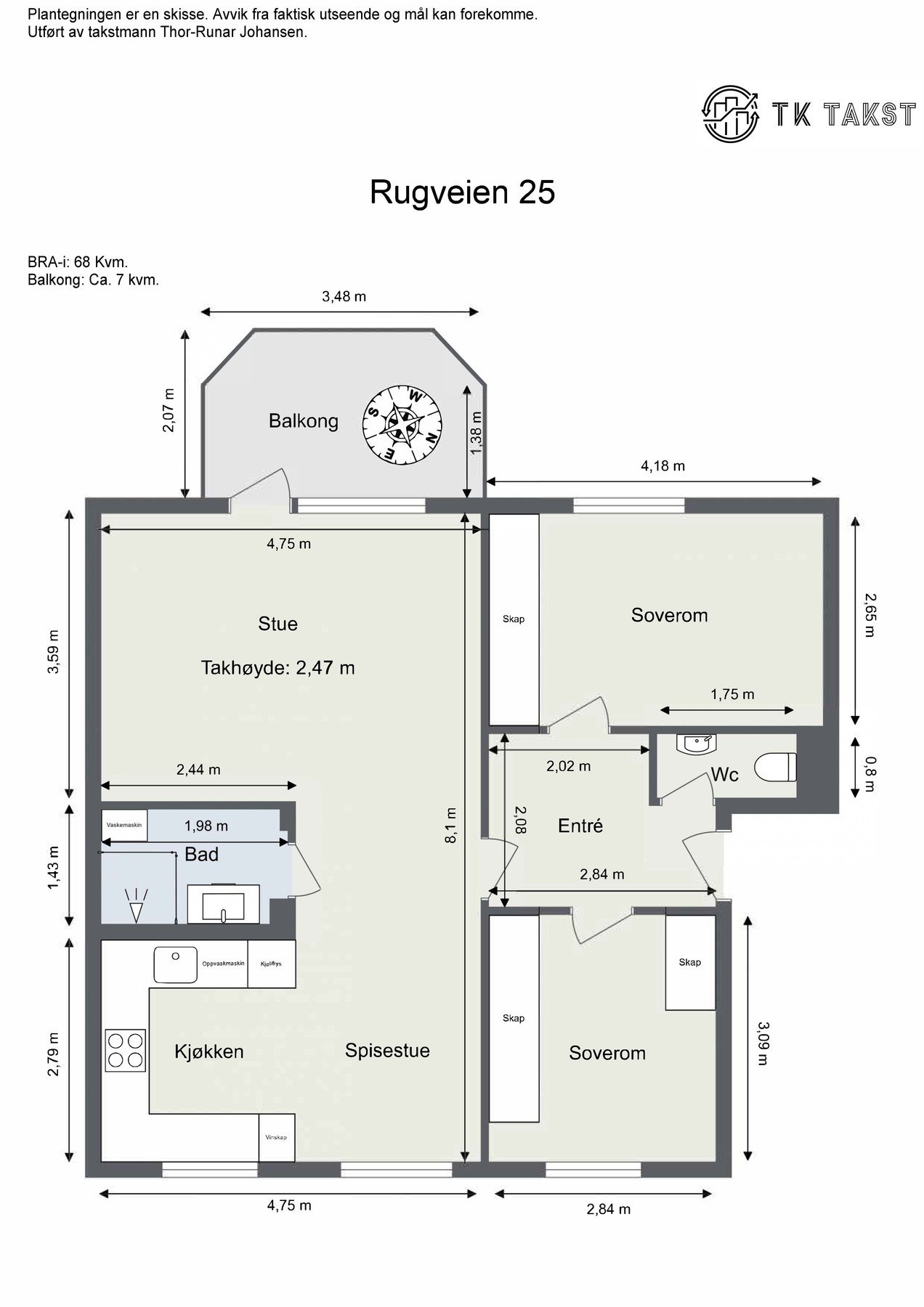 Plantegning Galleribilde
