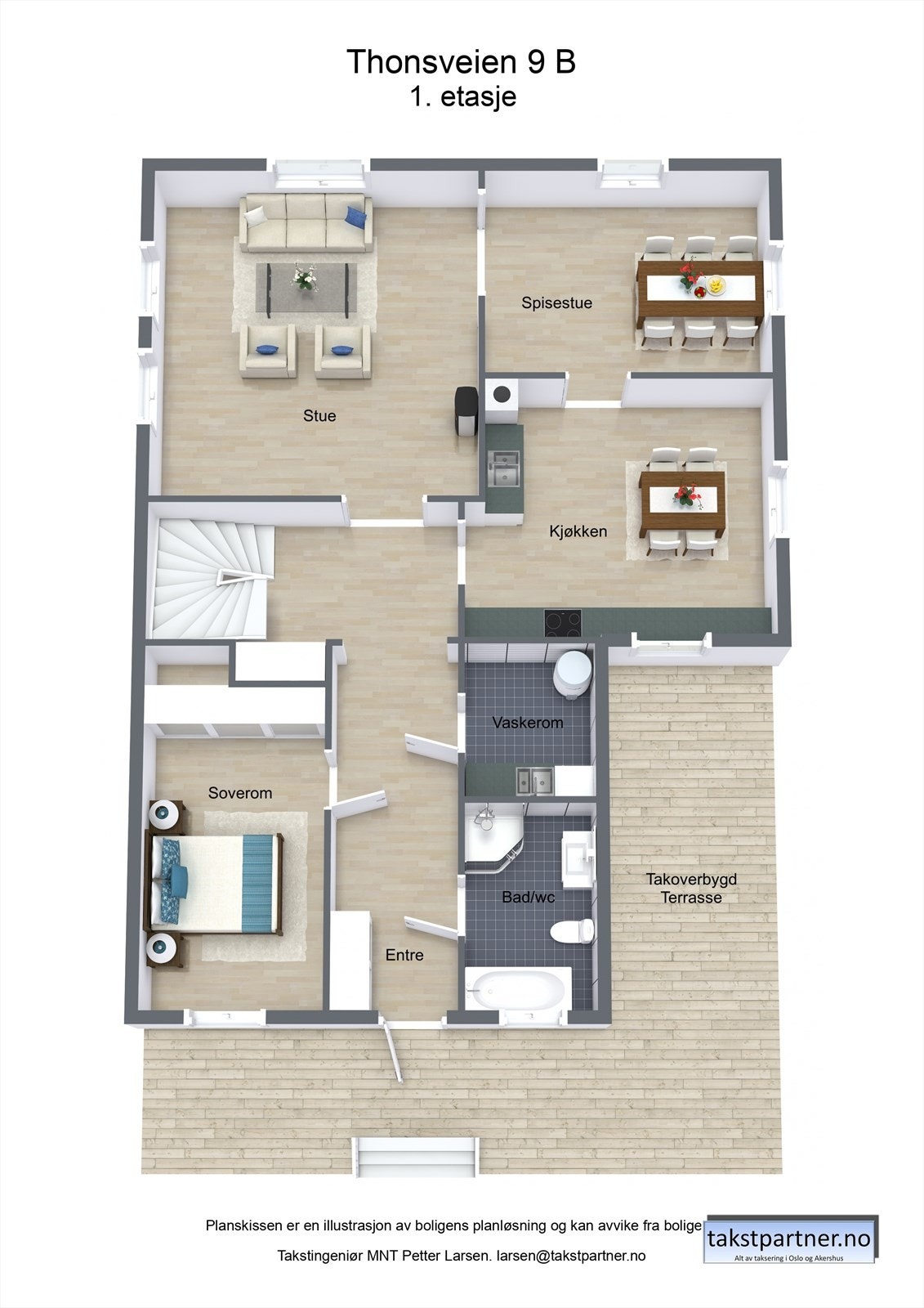 Planløsning 1. etasje Galleribilde