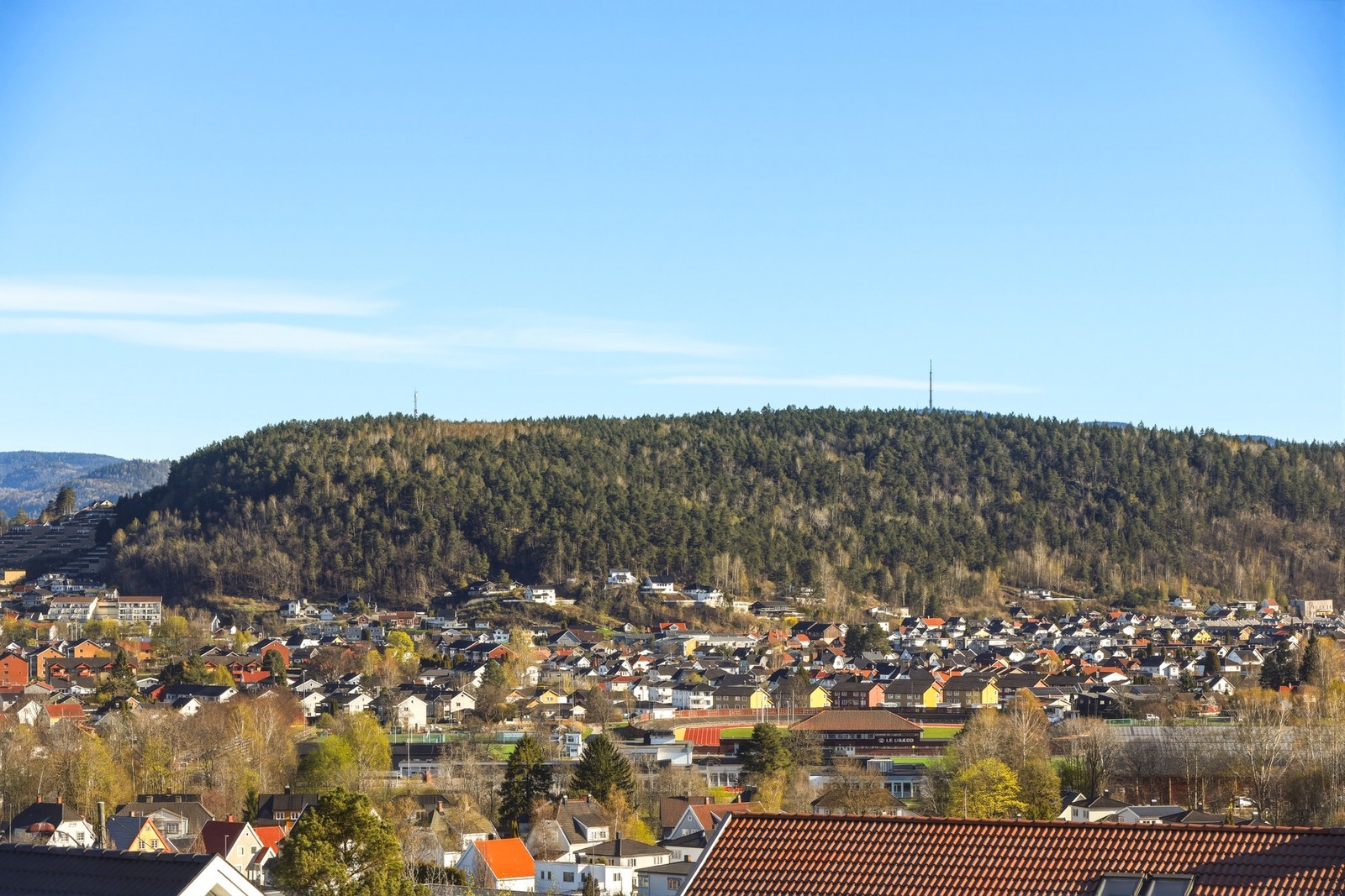 Flott utsikt over omgivelsene. Galleribilde
