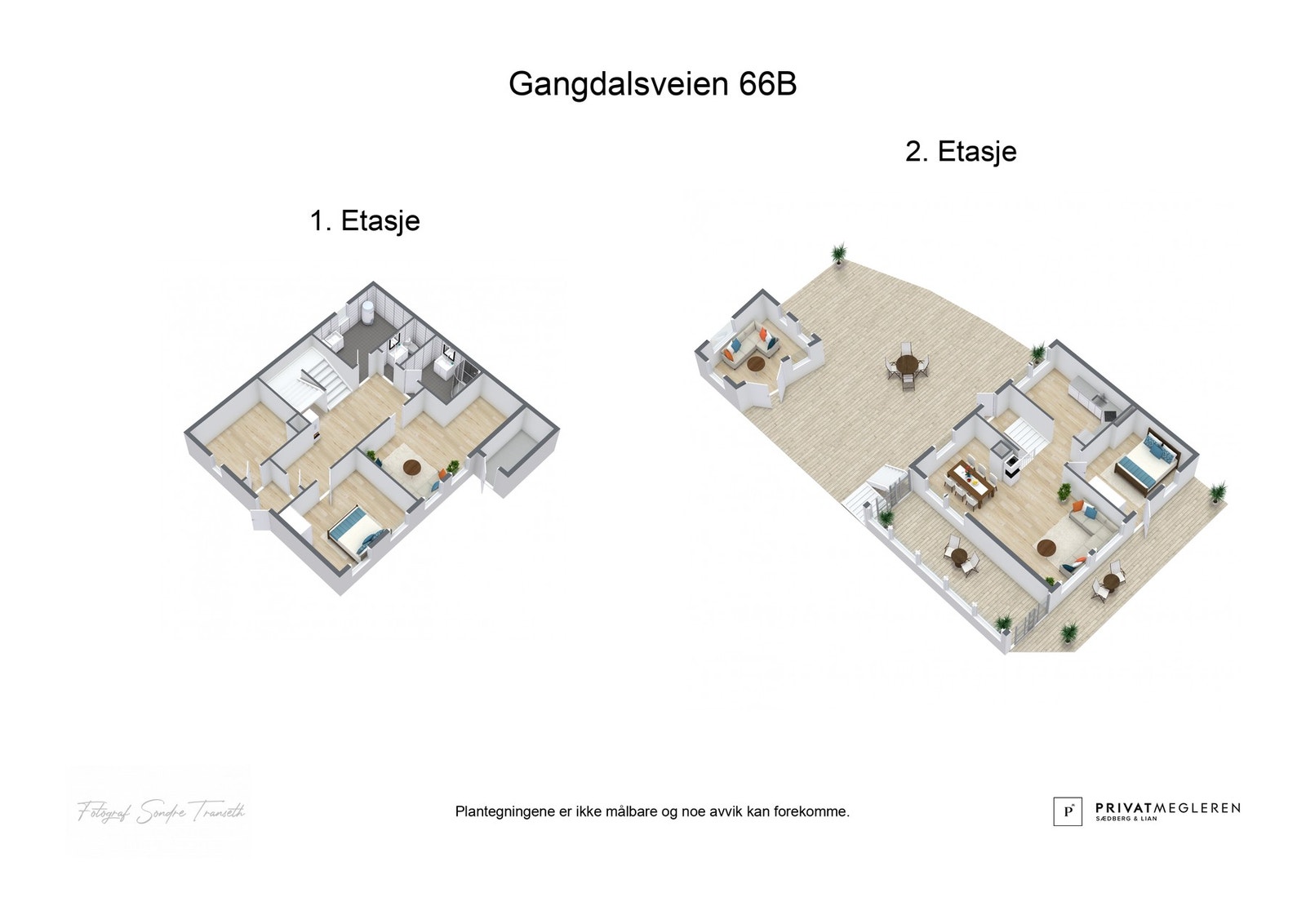 - 3D plantegning (ikke målbart) - Galleribilde