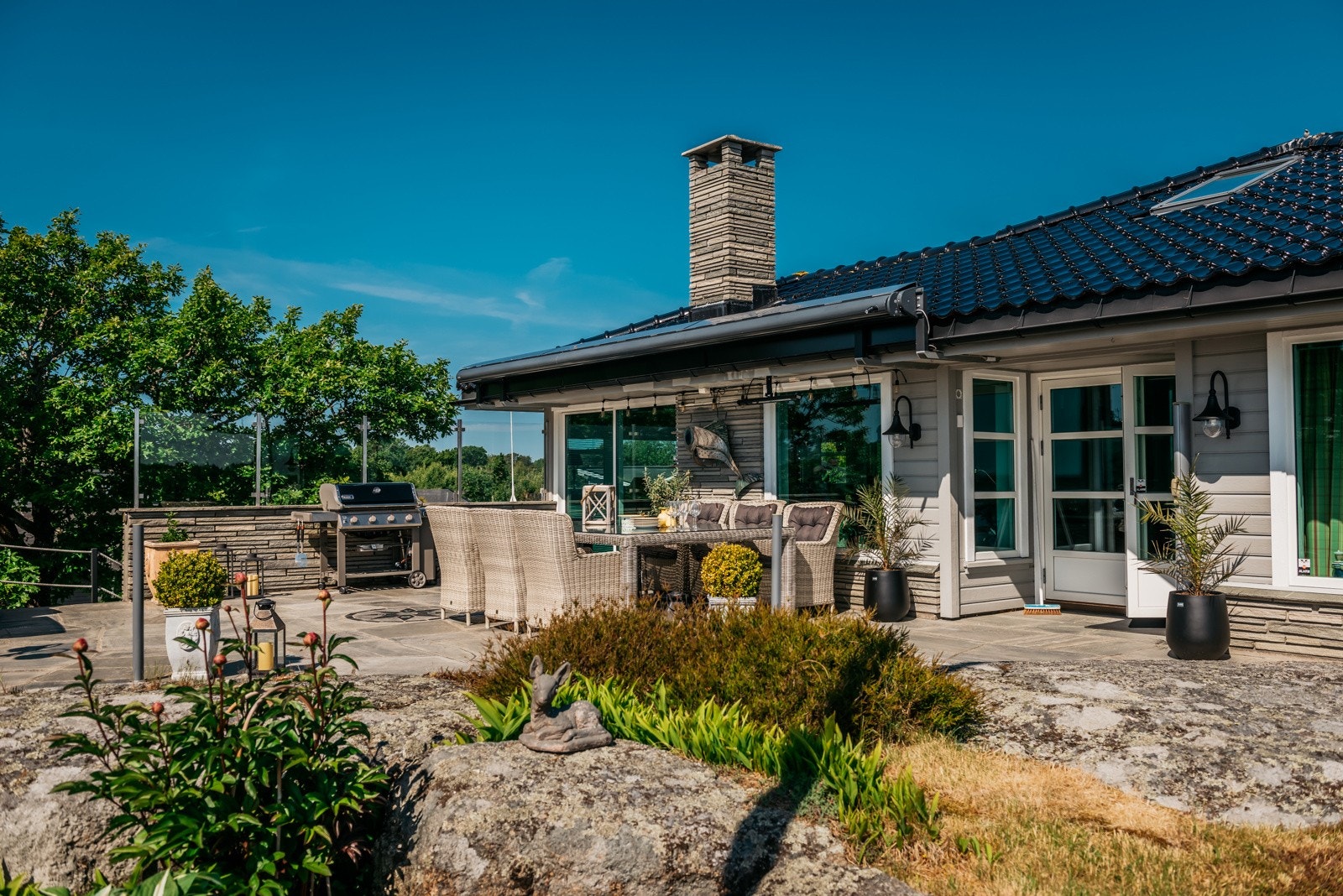 Pent opparbeidet uteområde. Galleribilde