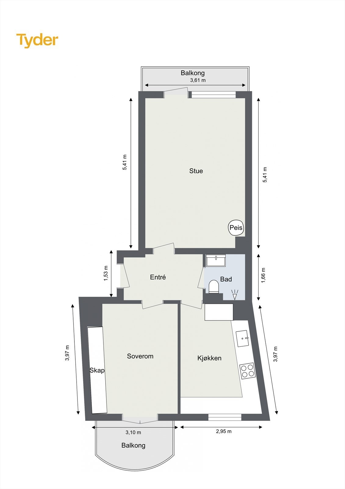 Plantegning Galleribilde