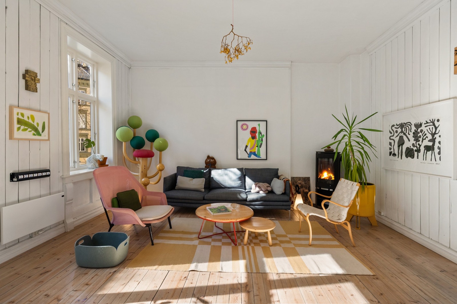 Leiligheten har klassiske detaljer Galleribilde
