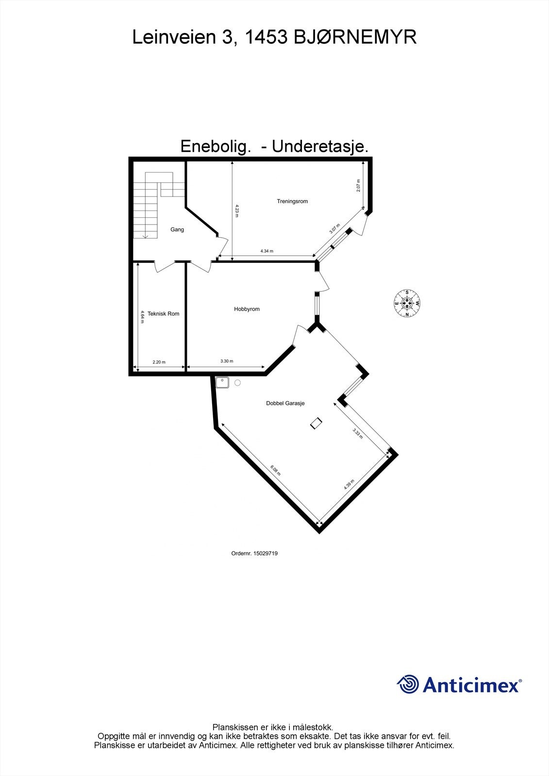 Plantegning u.etg. Galleribilde