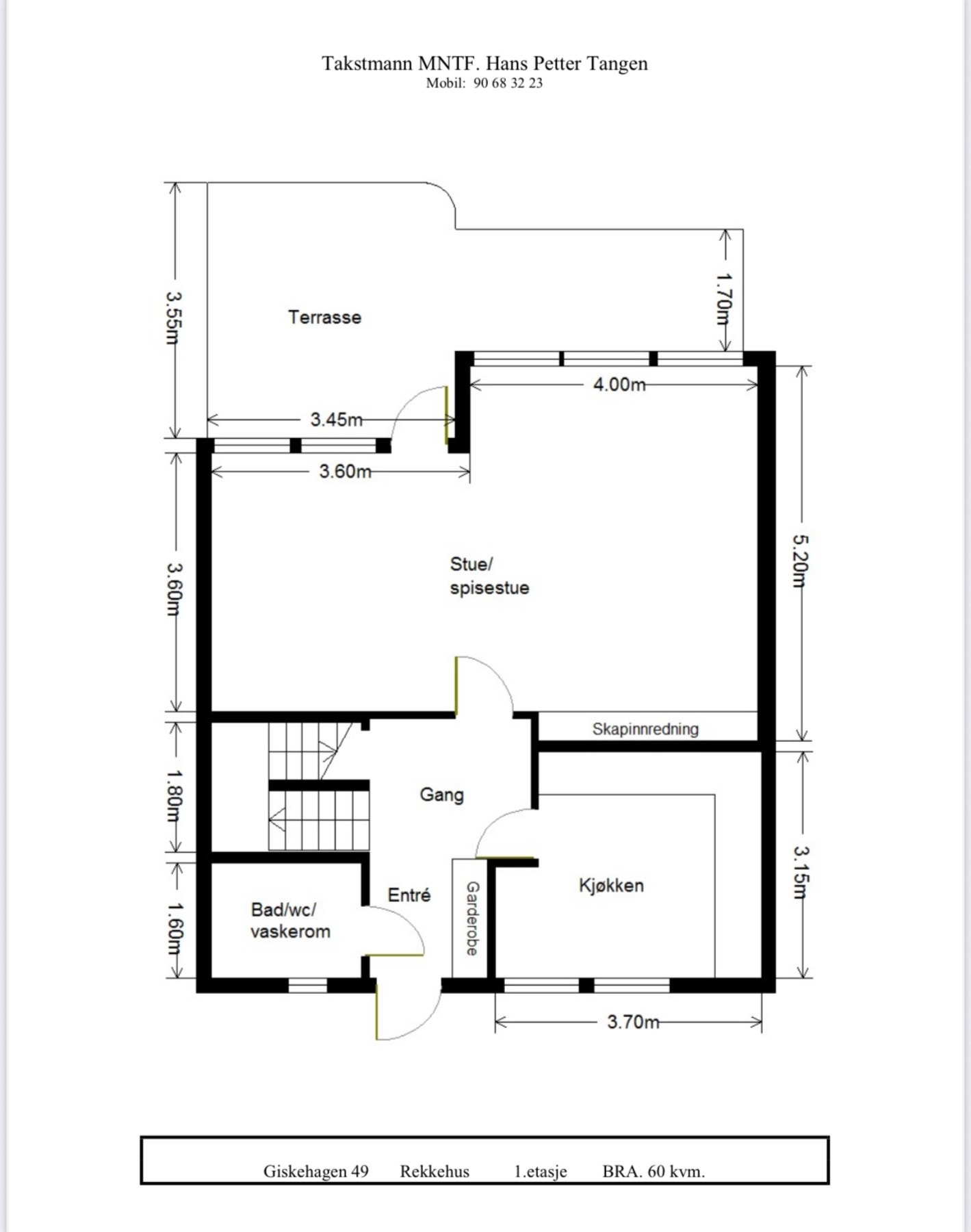 Plantegning - 1. etasje Galleribilde