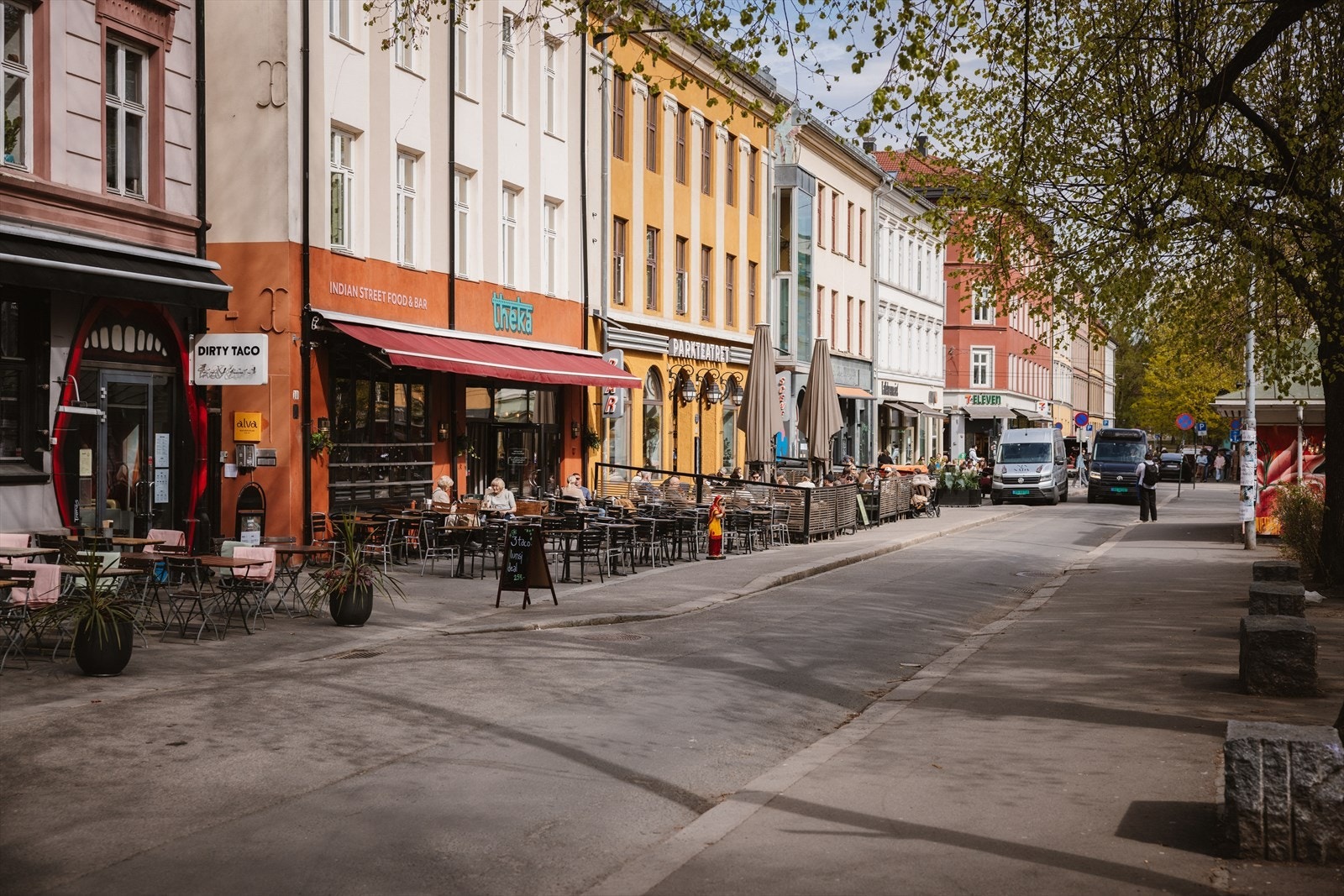 Kort vei til kaféer, butikker og byliv. Galleribilde