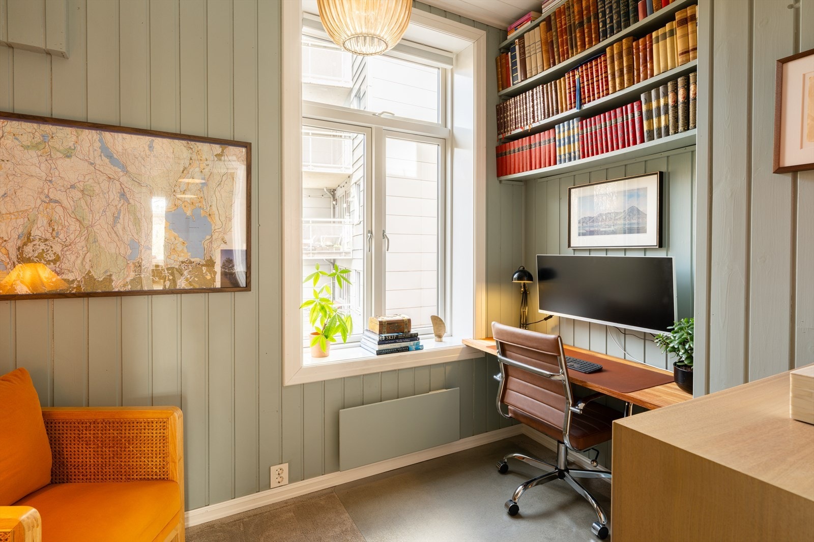 Soverom 2 er innredet som kontor og kan benyttes som gjesterom i tillegg. Galleribilde