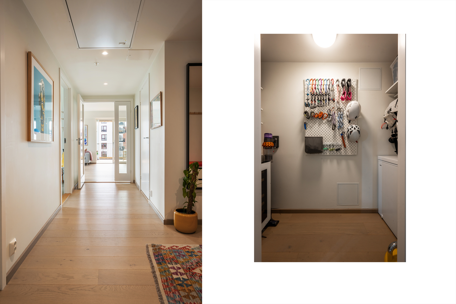 Fra gangen er det tilgang til en funksjonell innvendig bod. Galleribilde