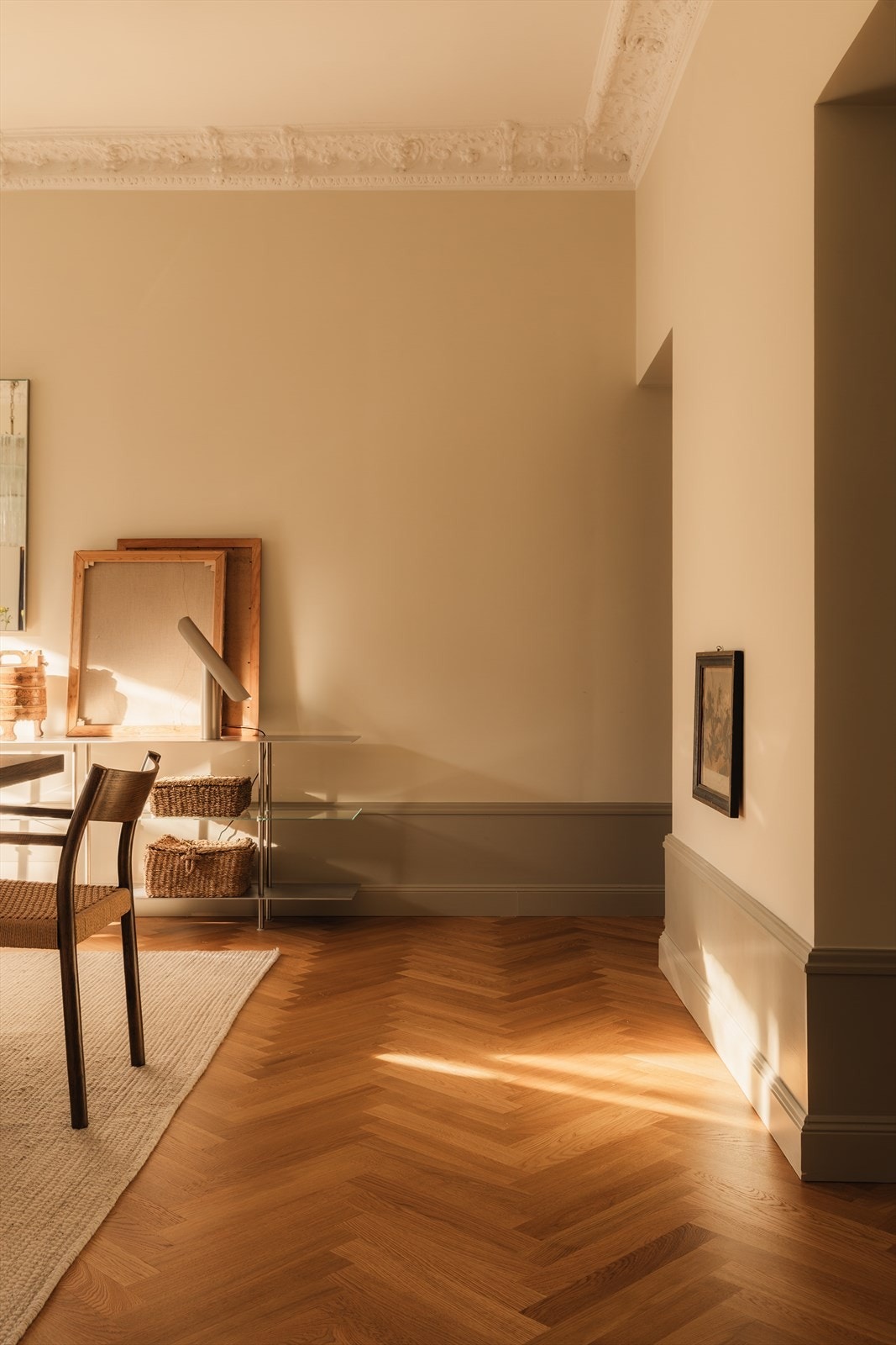 Mulighet for etablering av ildsted nr 2 i spisestuen. Galleribilde