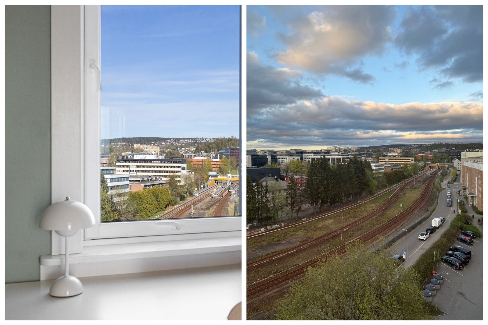 Fra kontoret ser man retning Brynseng, hvor blant annet t-banen stopper. Galleribilde