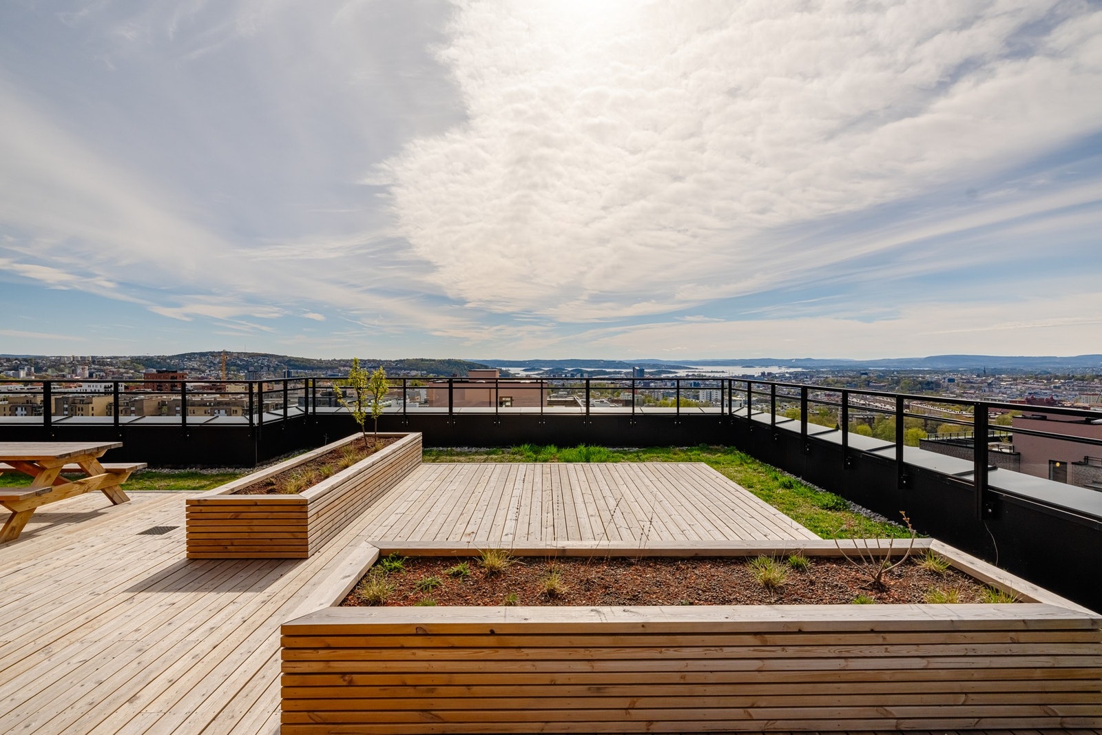 Til glede for beboerne er det også tilgang til fantastisk takterrasse. Galleribilde