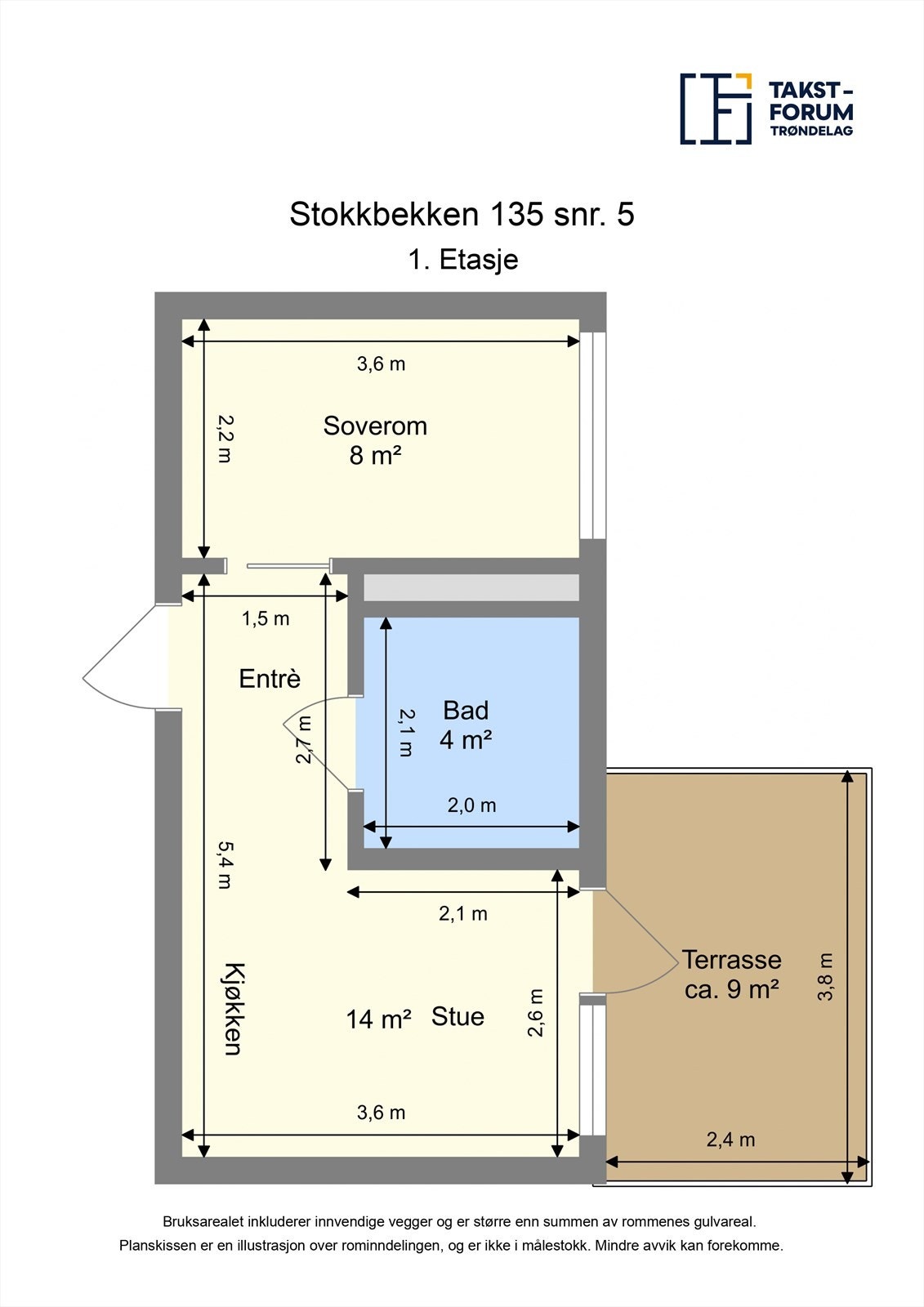 Planskisse - 1. etasje Galleribilde