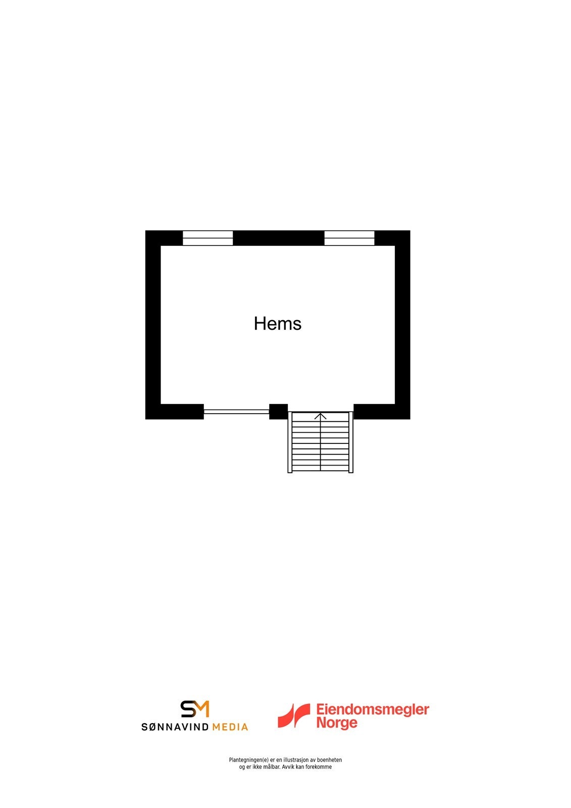 Plantegning Hems. Galleribilde