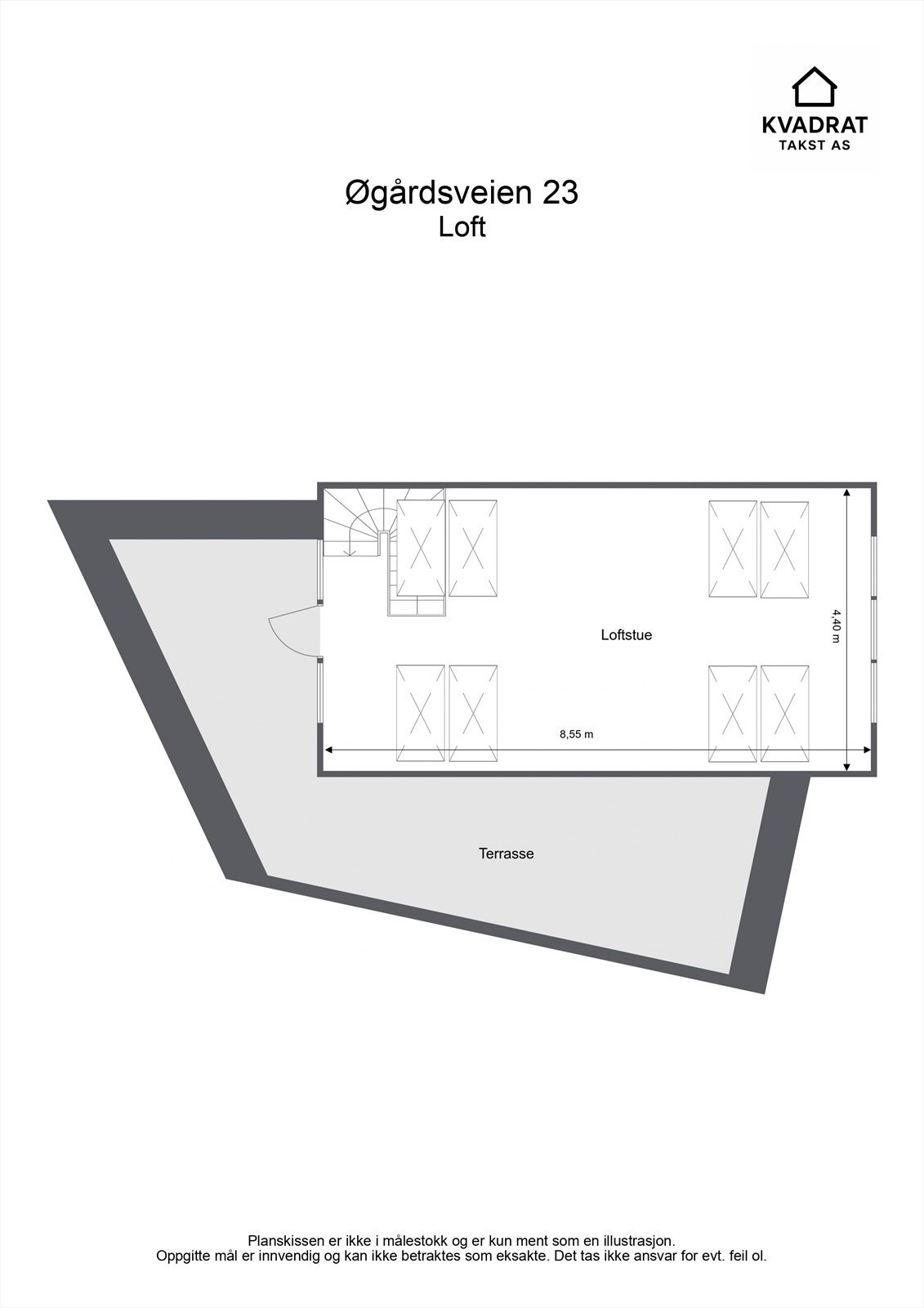 Plantegning - Loft Galleribilde