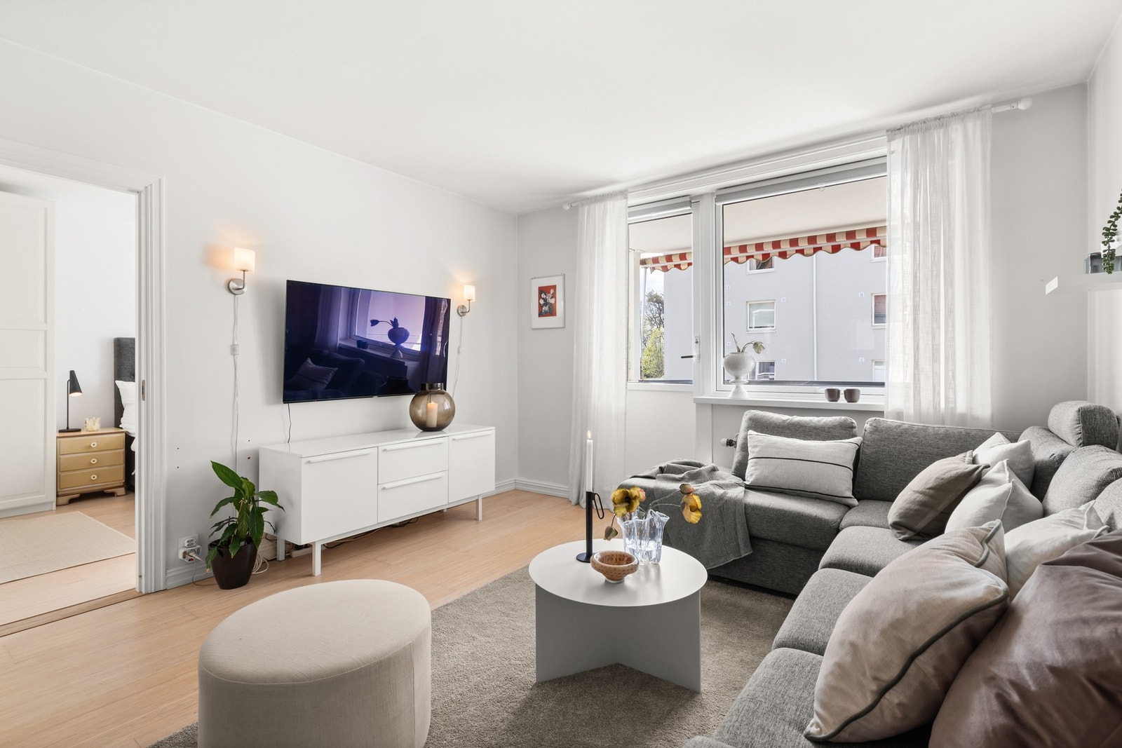 Nye vinduer og balkongdør fra 2019. Galleribilde