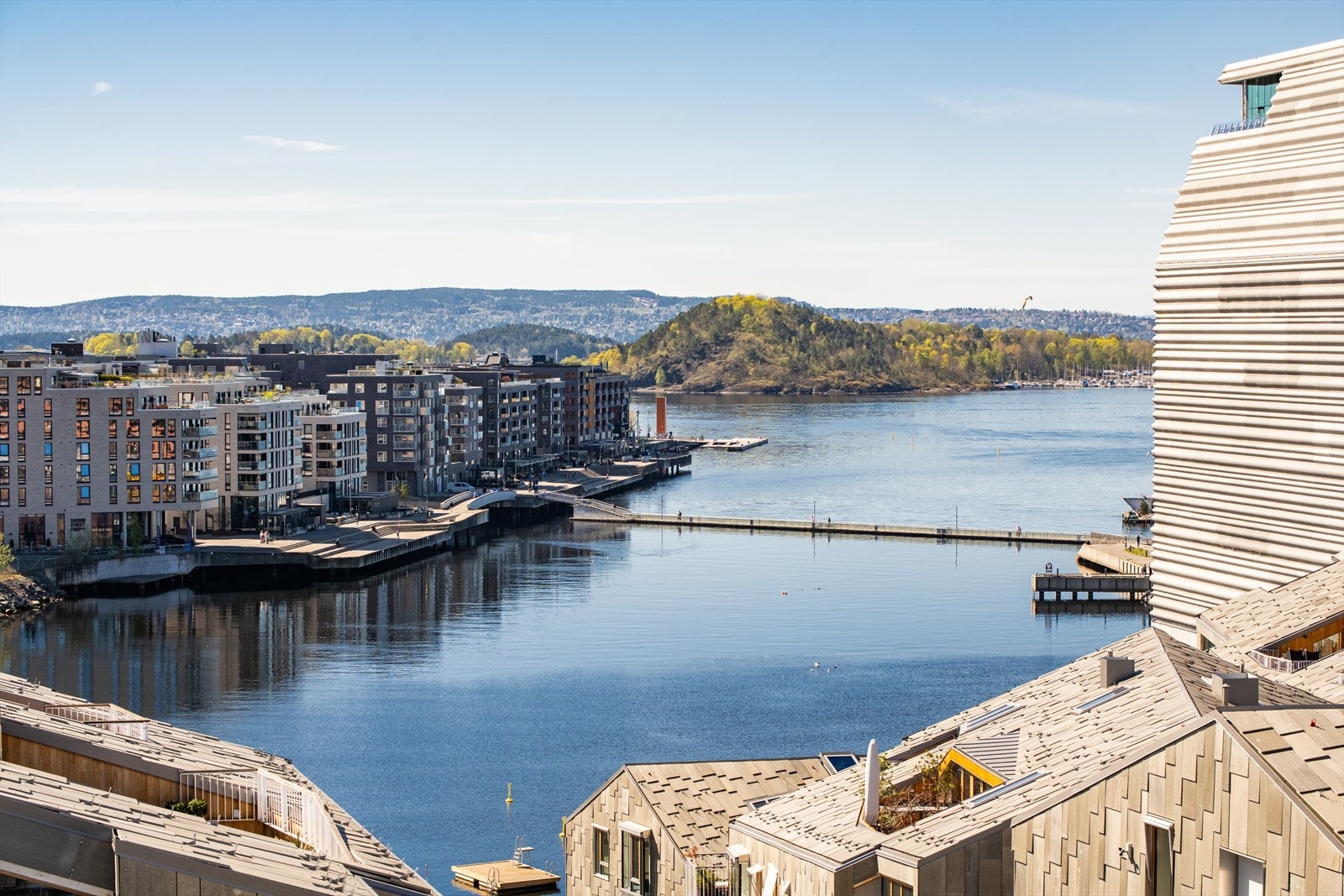 Det er kort vei til populære og innholdsrike Sørenga. Galleribilde