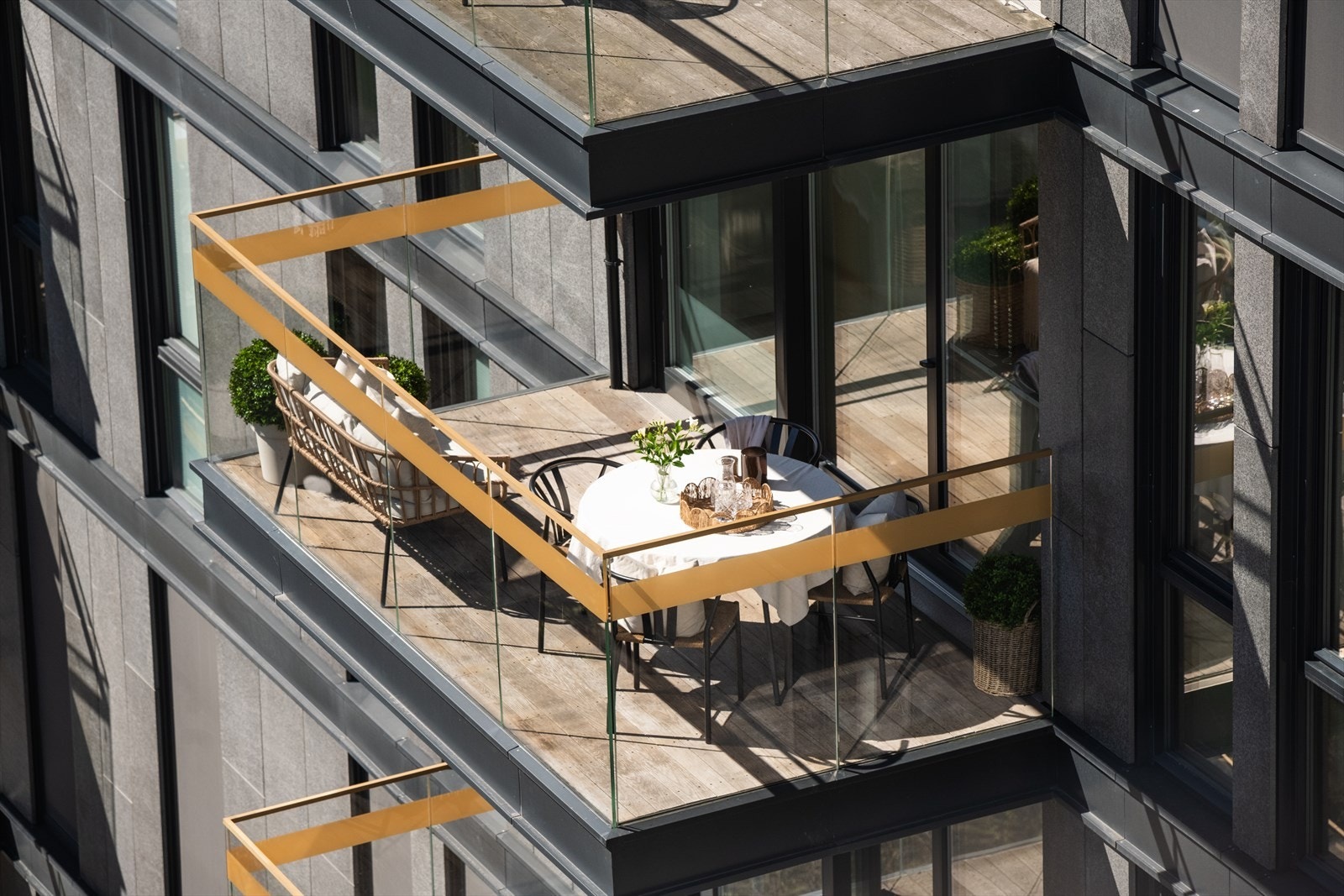 Bilde tatt fra sameiets takterrasse. Galleribilde