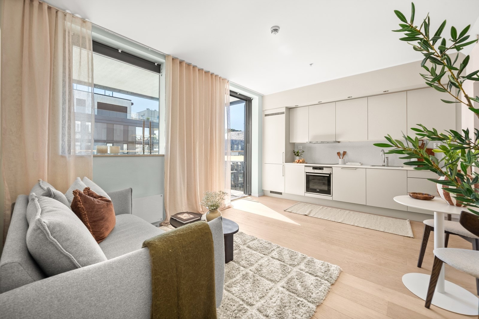 En perfekt utnyttet leilighet smarte løsninger for optimal utnyttelse av plassen. Galleribilde