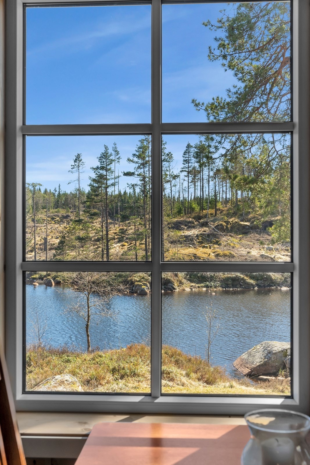 Fra innsiden rammes naturen inn og blir en del av interiøret. Galleribilde