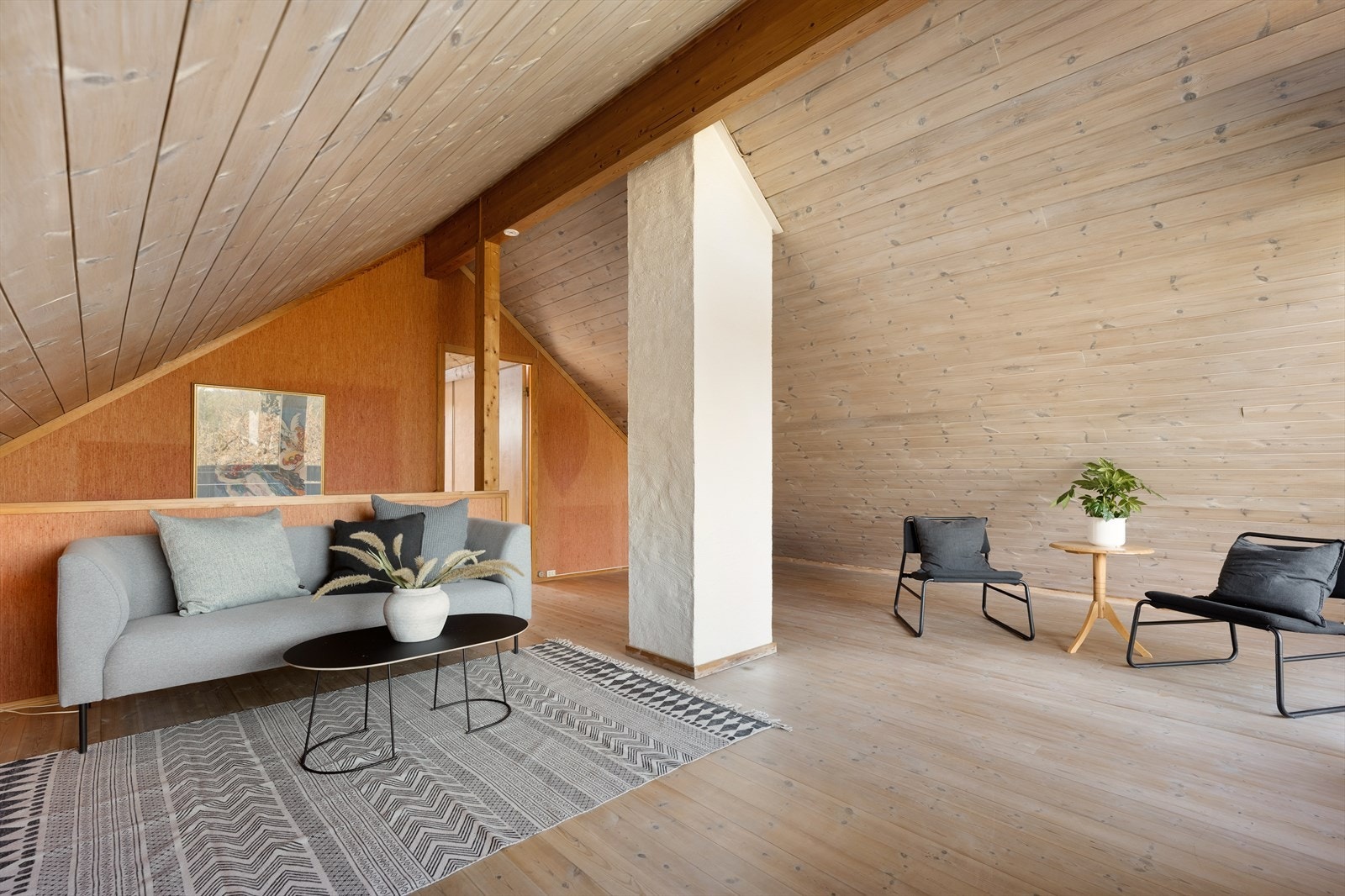 I 2. etasje finner man en loftstue med flere innredningsmuligheter. Galleribilde