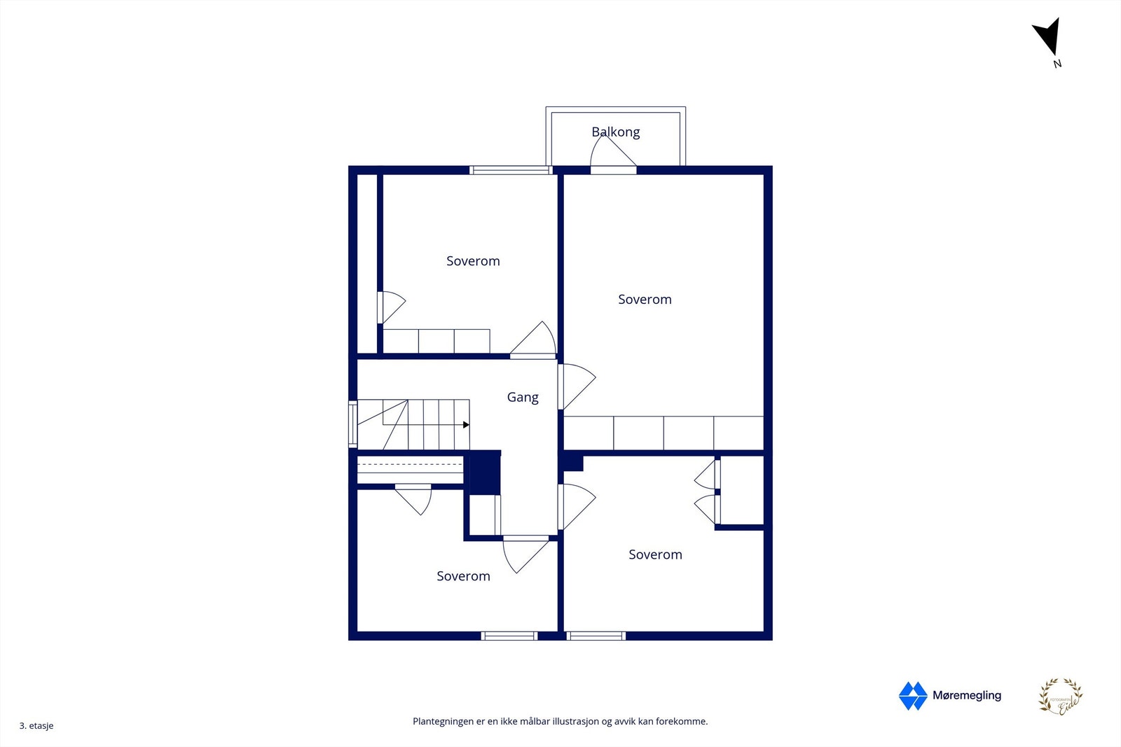 Plantegning loft Galleribilde