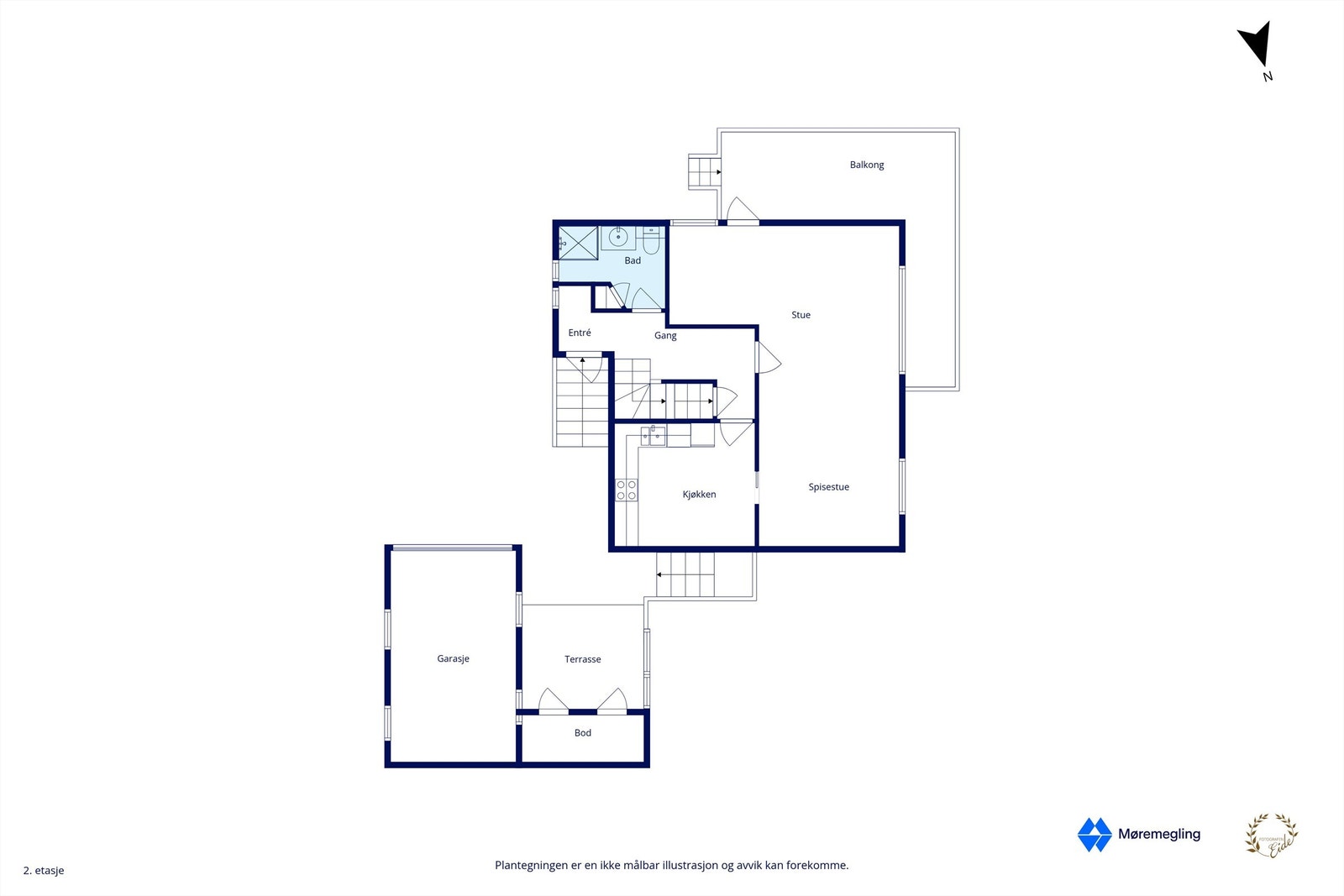 Plantegning hovedetasje Galleribilde