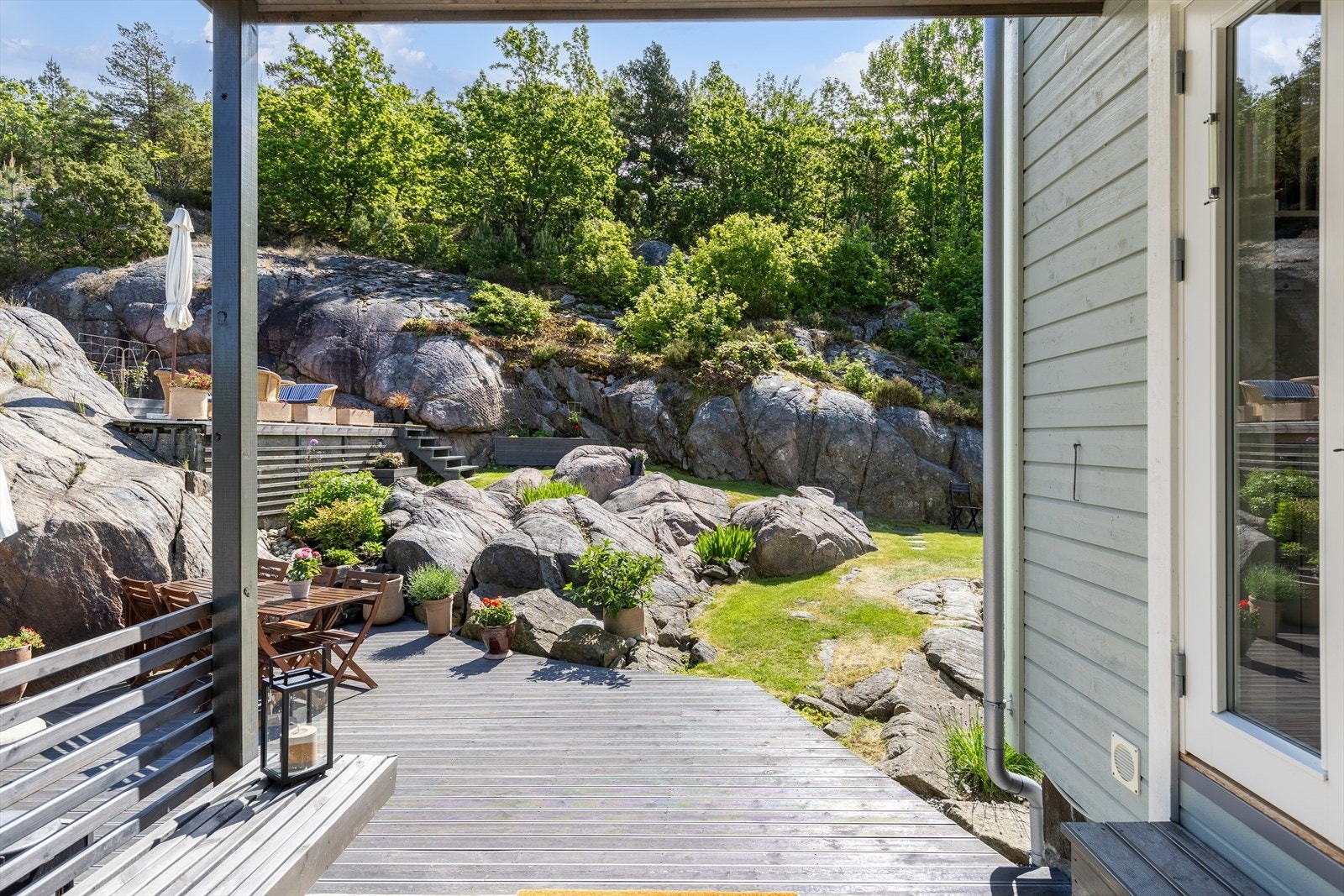 Pent opparbeidet uteområde Galleribilde