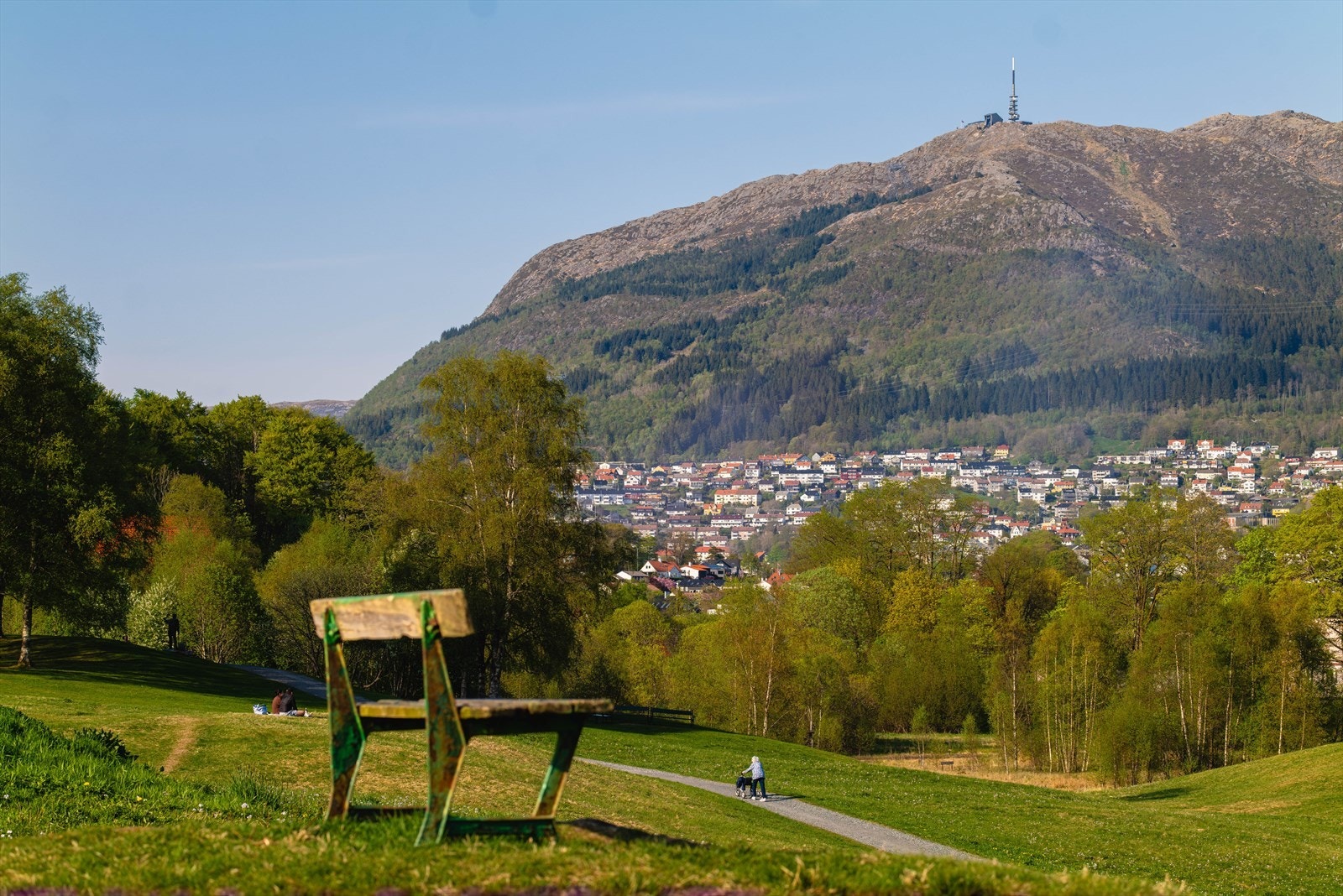 Fra de nærliggende høydedragene har man flott utsikt over byen. Galleribilde