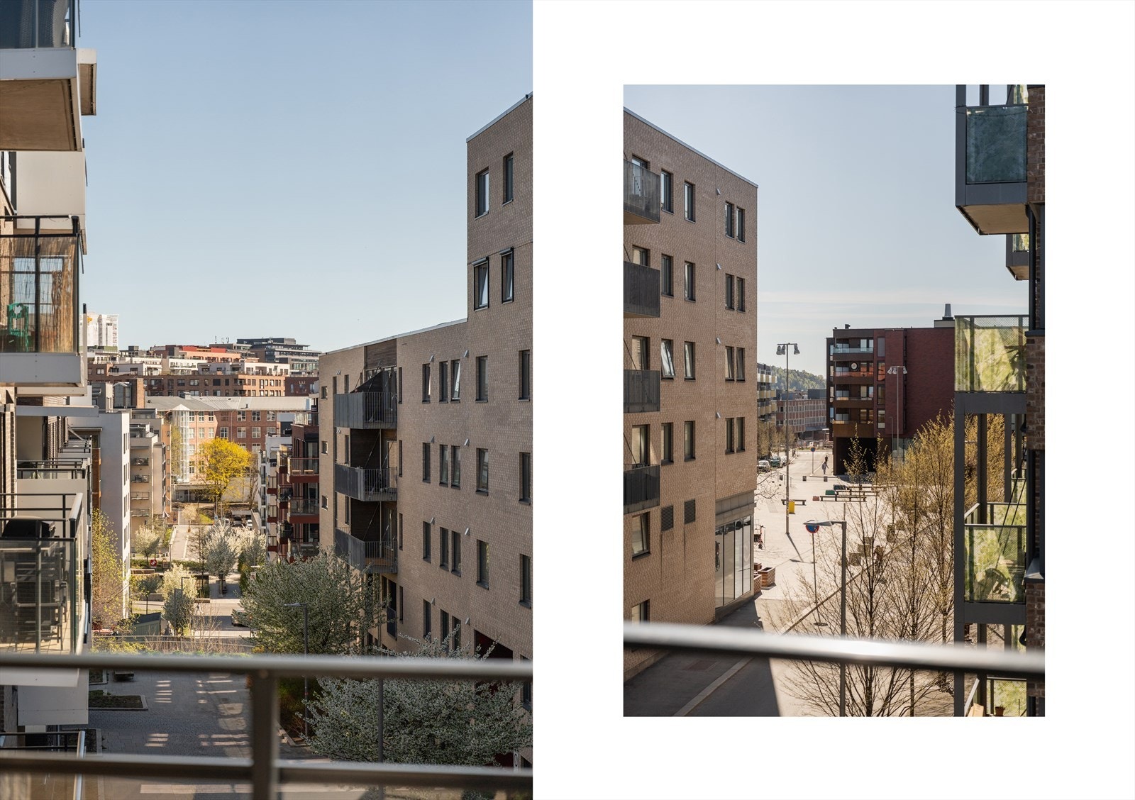 Utsyn fra balkong. Galleribilde