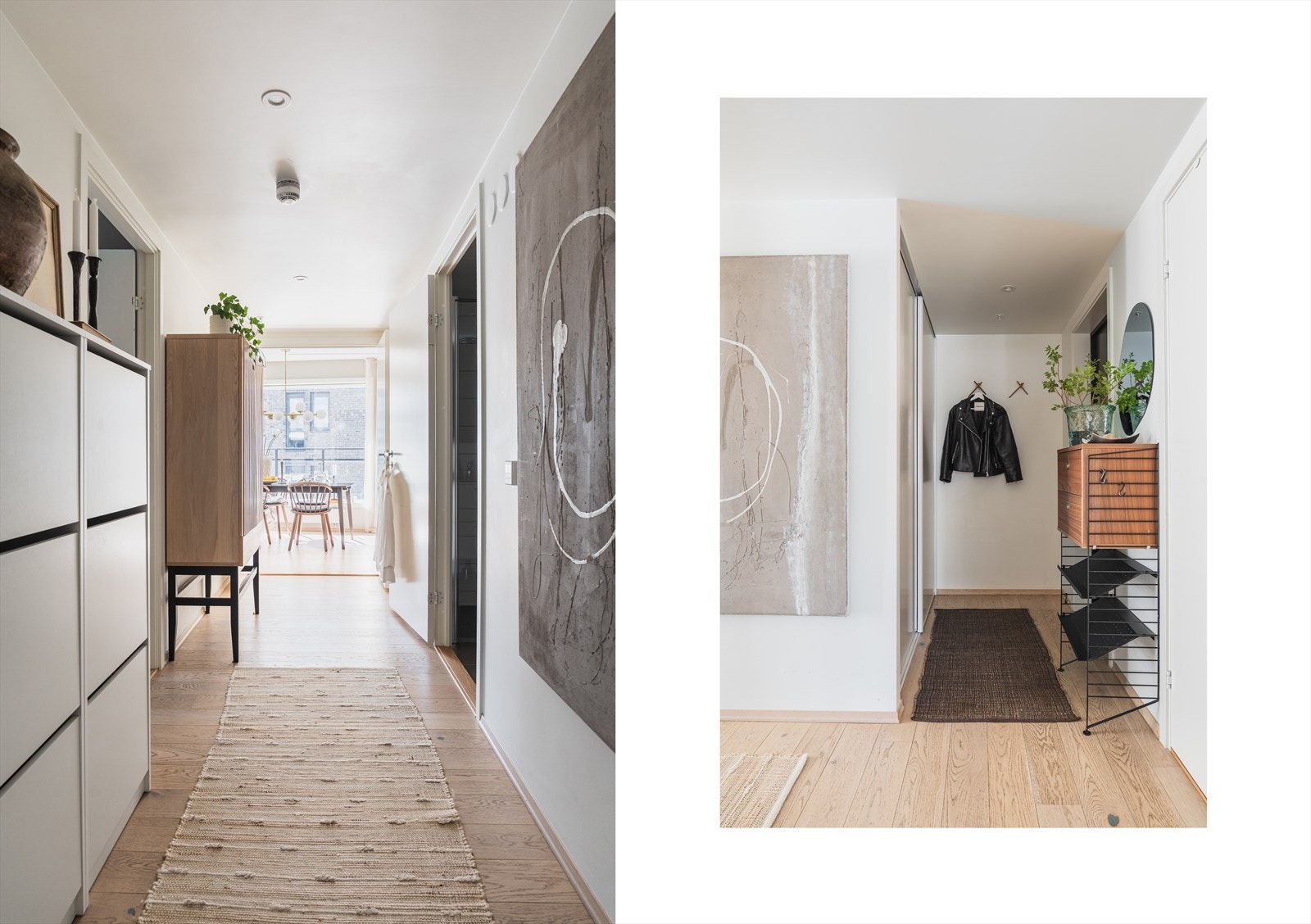 Innbydende entré/gang. Lagringsplass i disponibel bod i kjeller. Galleribilde