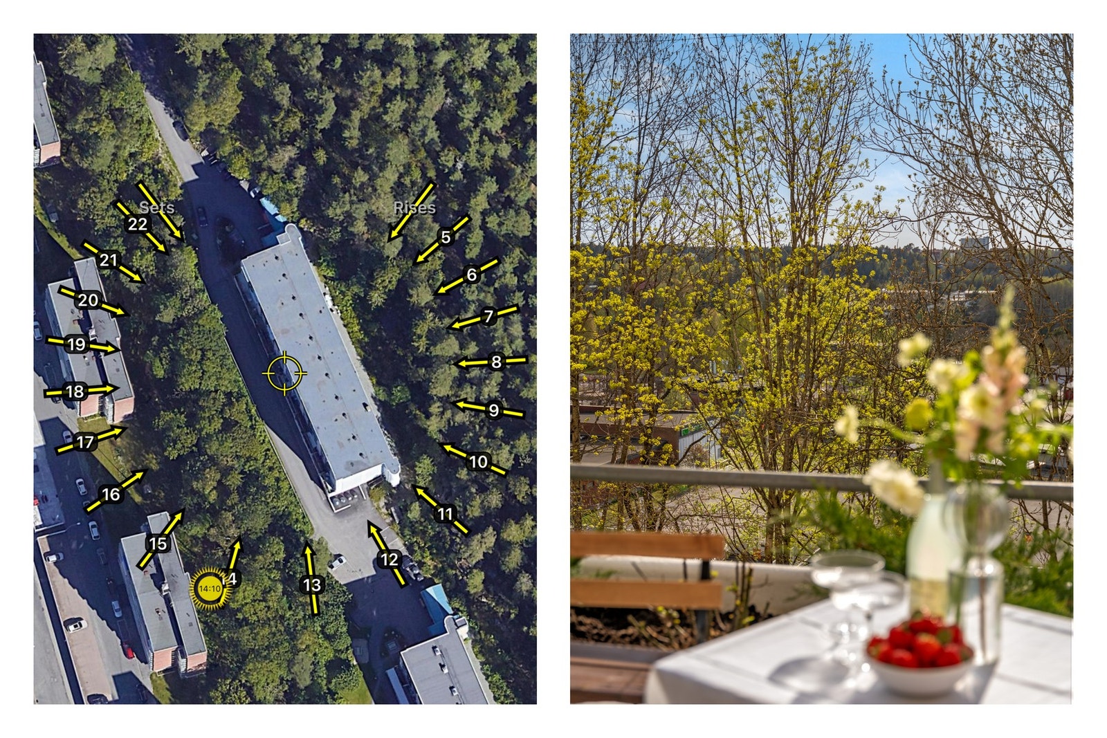 Her har du gode solforhold fra formiddag til kveld. Galleribilde