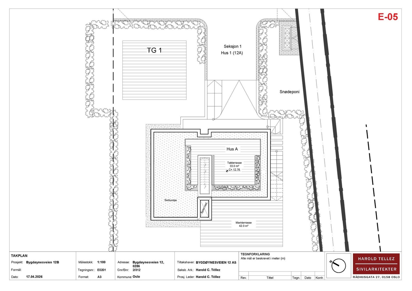 Planløsning i rammetillatelse Galleribilde