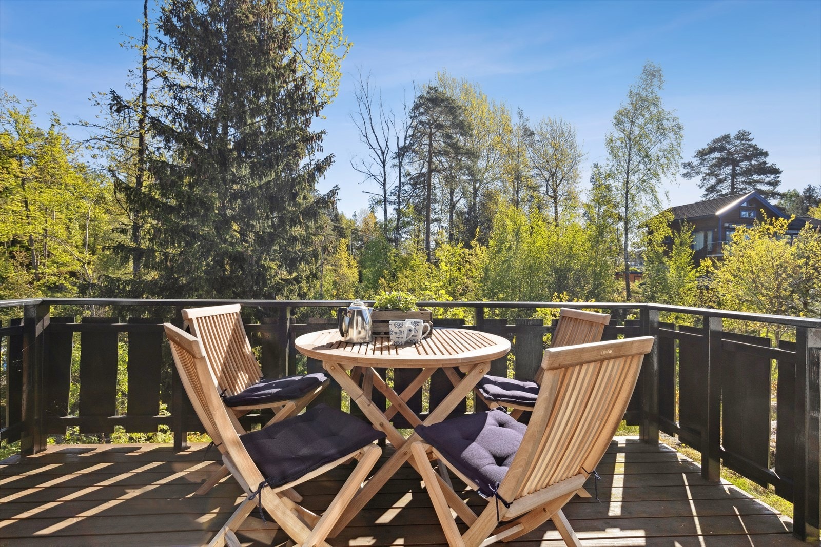 Terrasse mot øst - her er det morgen- og formiddagssol Galleribilde