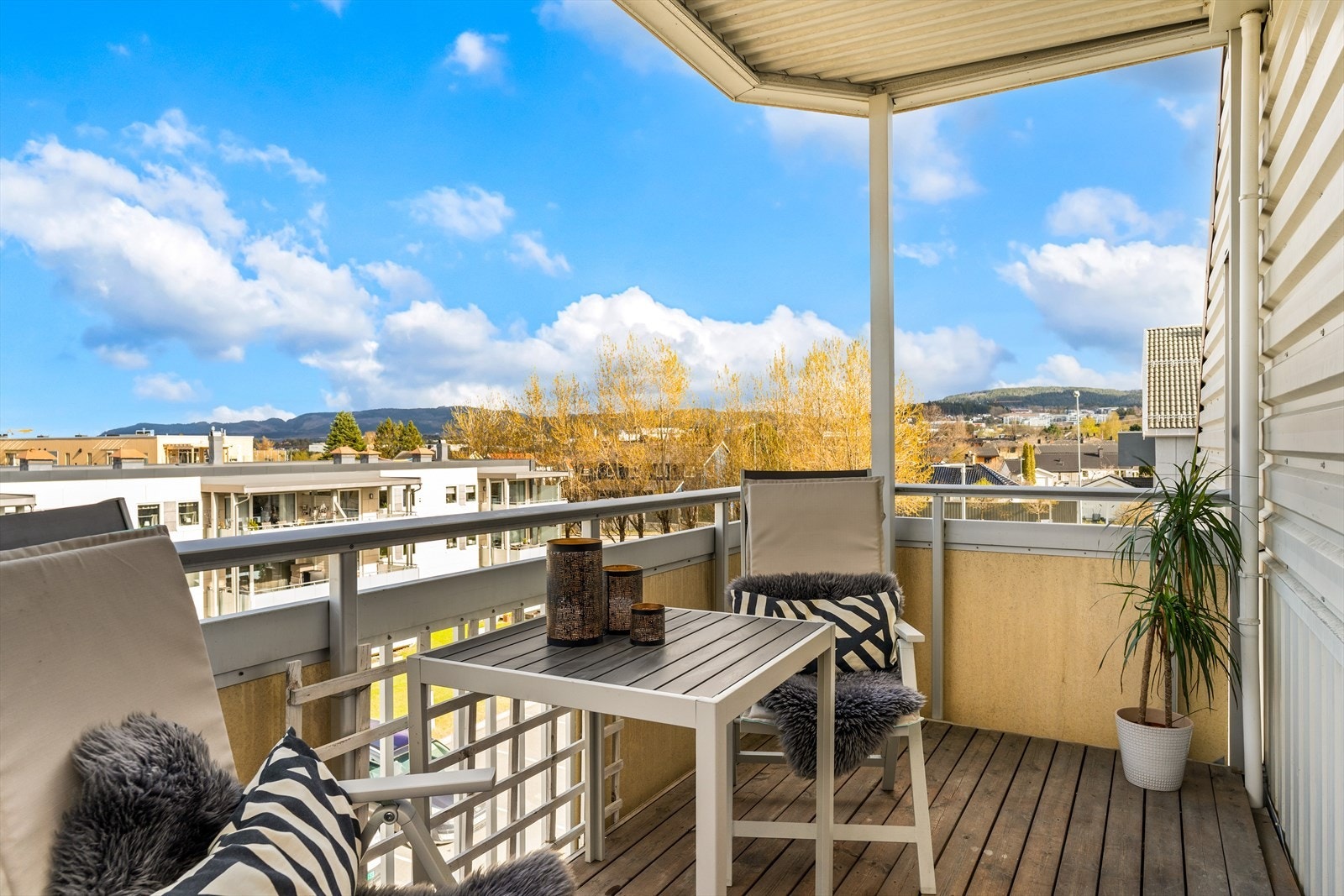 Flott balkongen på ca. 7 m². Galleribilde