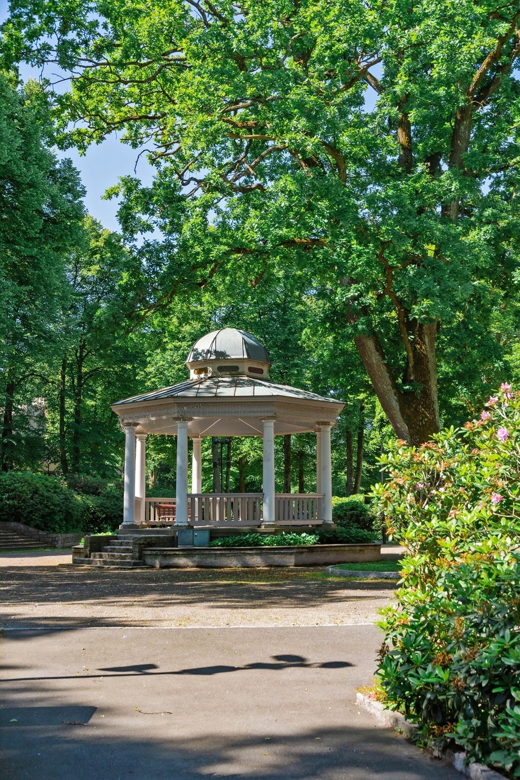 Rett over gaten er hyggelig grønn park med paviljong som blir til skøytebane om vinteren. Alt av bymessige fasiliteter er lett tilgjengelig innenfor få minutter til fots eller med sykkel. Galleribilde