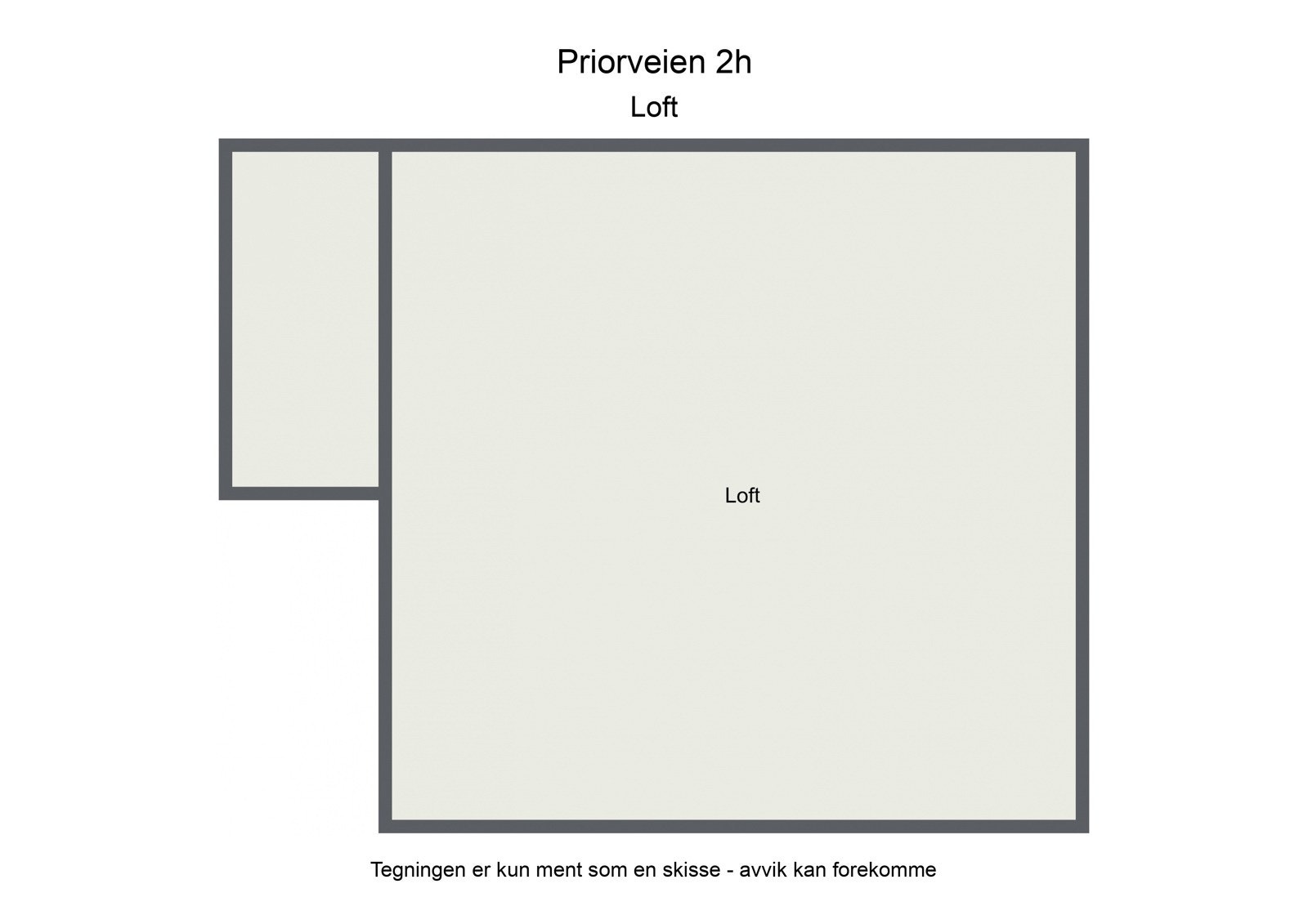 Planskisse loft Galleribilde