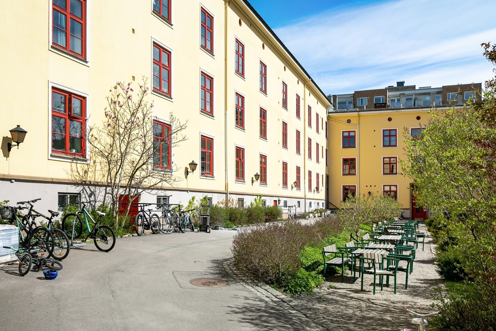 Morellgården har en av områdets flotteste bakgårder. Galleribilde