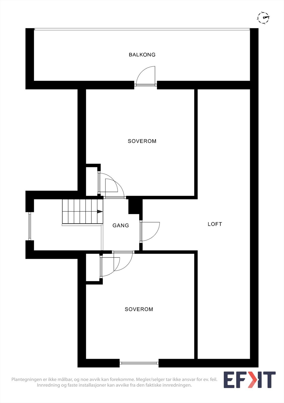 Plantegning 2. etasje Galleribilde