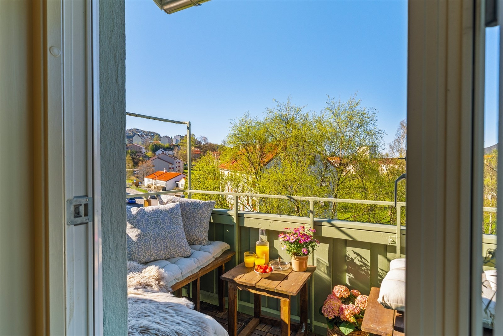 Balkongen er sørvestvendt Galleribilde