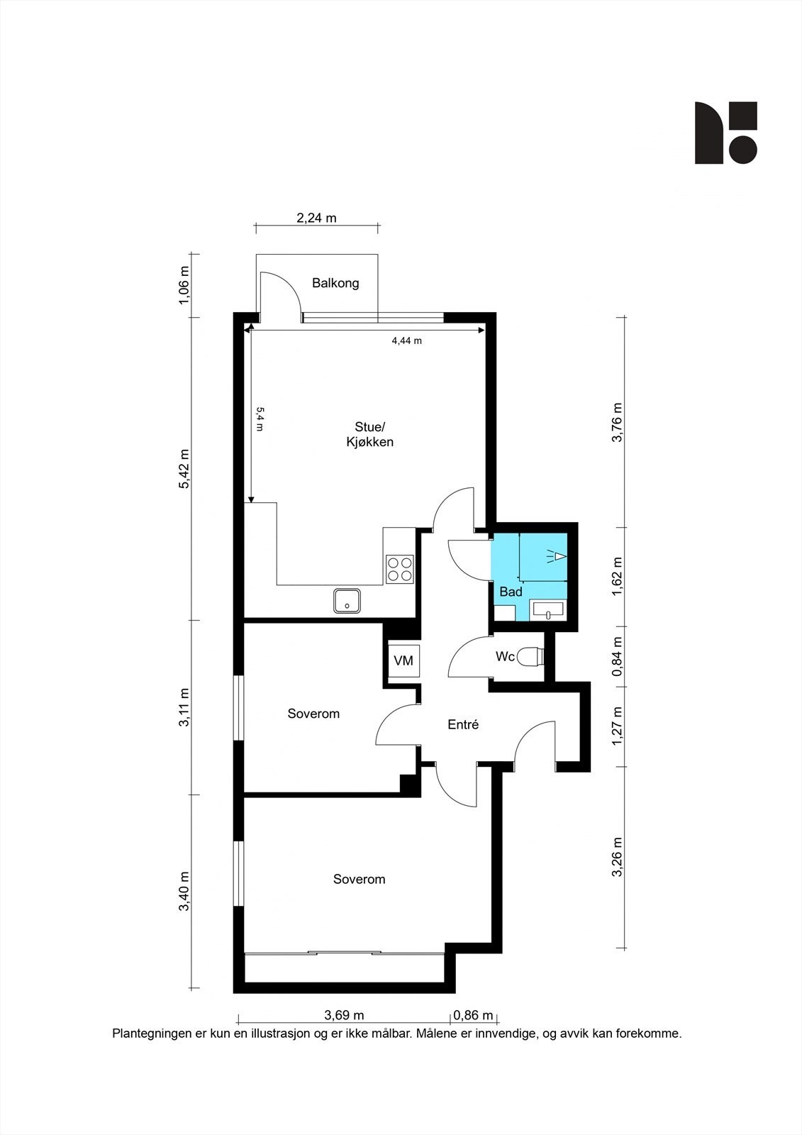 Plantegning Galleribilde