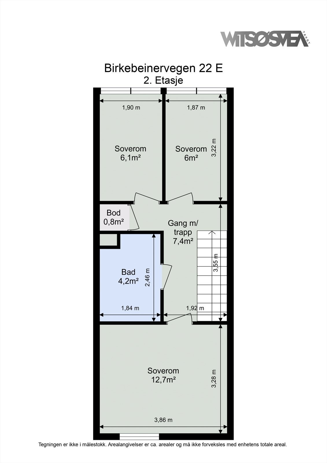 Planskisse 2. etasje. Galleribilde