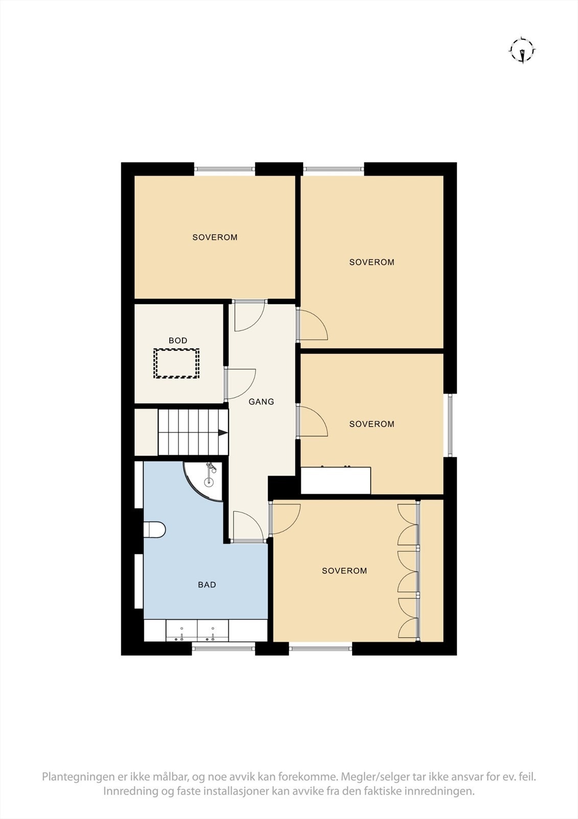 Planskisse 2. etasje/loft Galleribilde