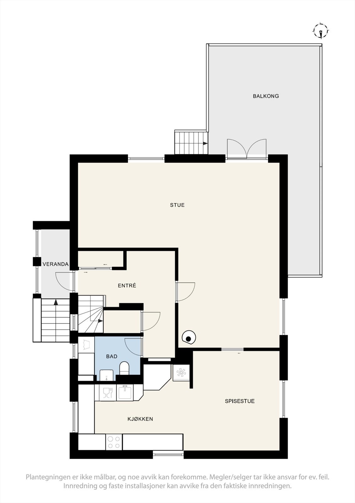 Planskisse 1. etasje Galleribilde