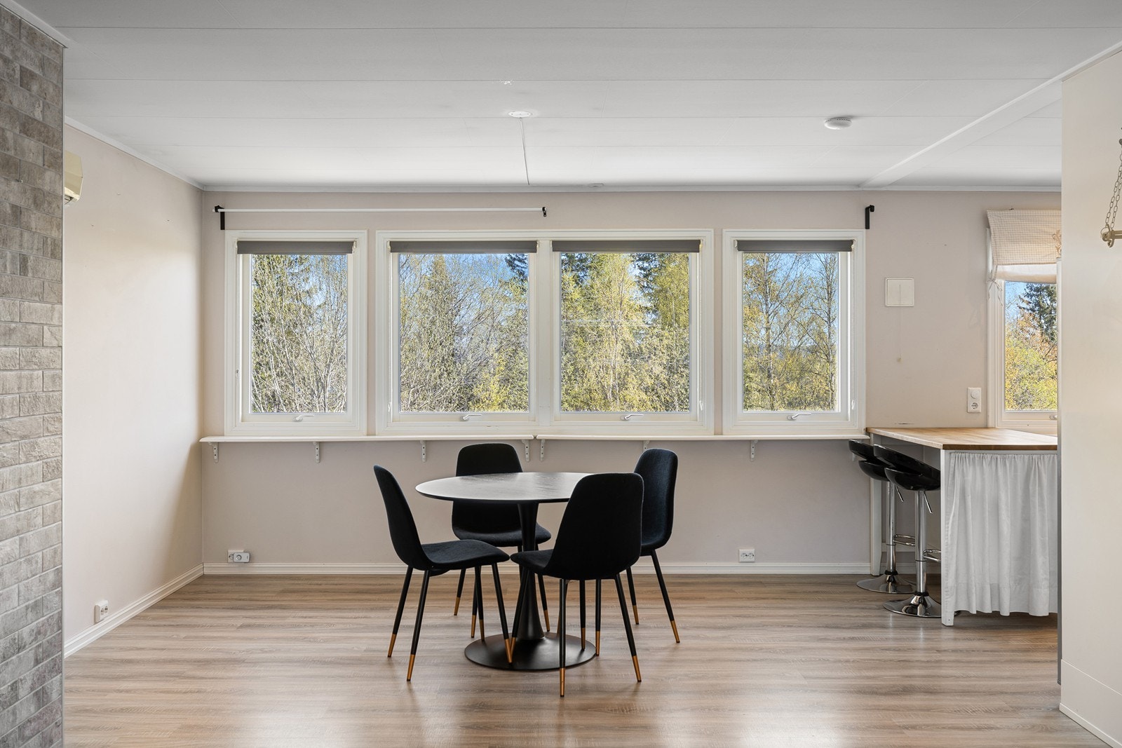 Behagelig utsikt fra spisestuen. Galleribilde