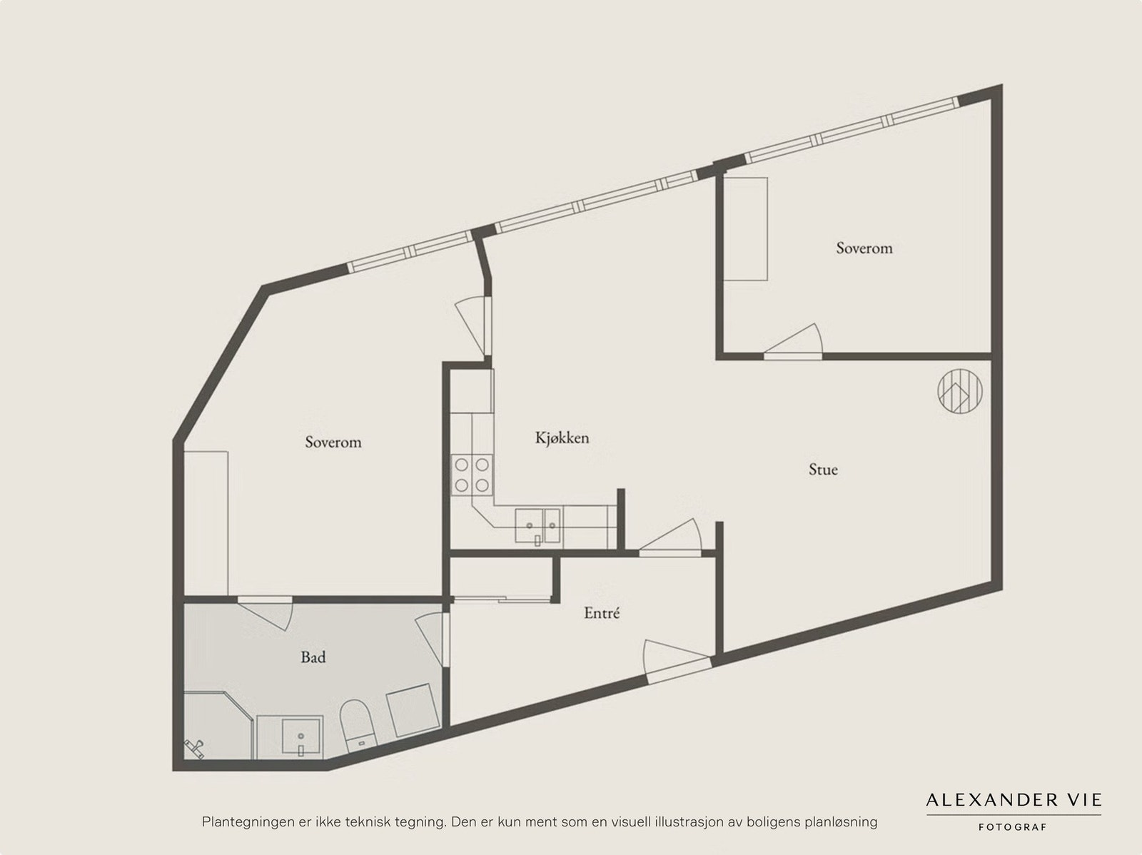 Planskisse 6. etg. Galleribilde